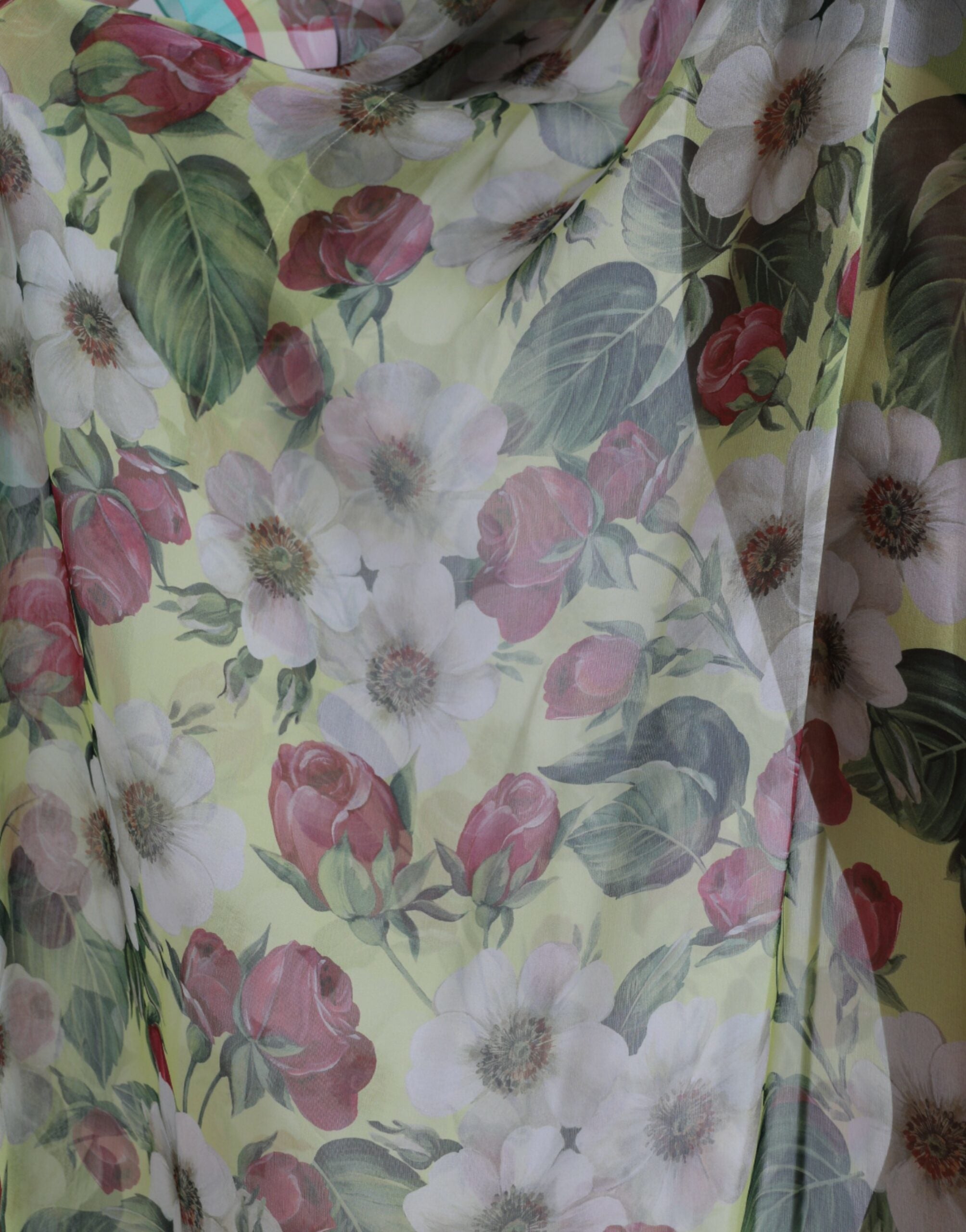 Rochie maxi elegantă din mătase florală Dolce &amp; Gabbana