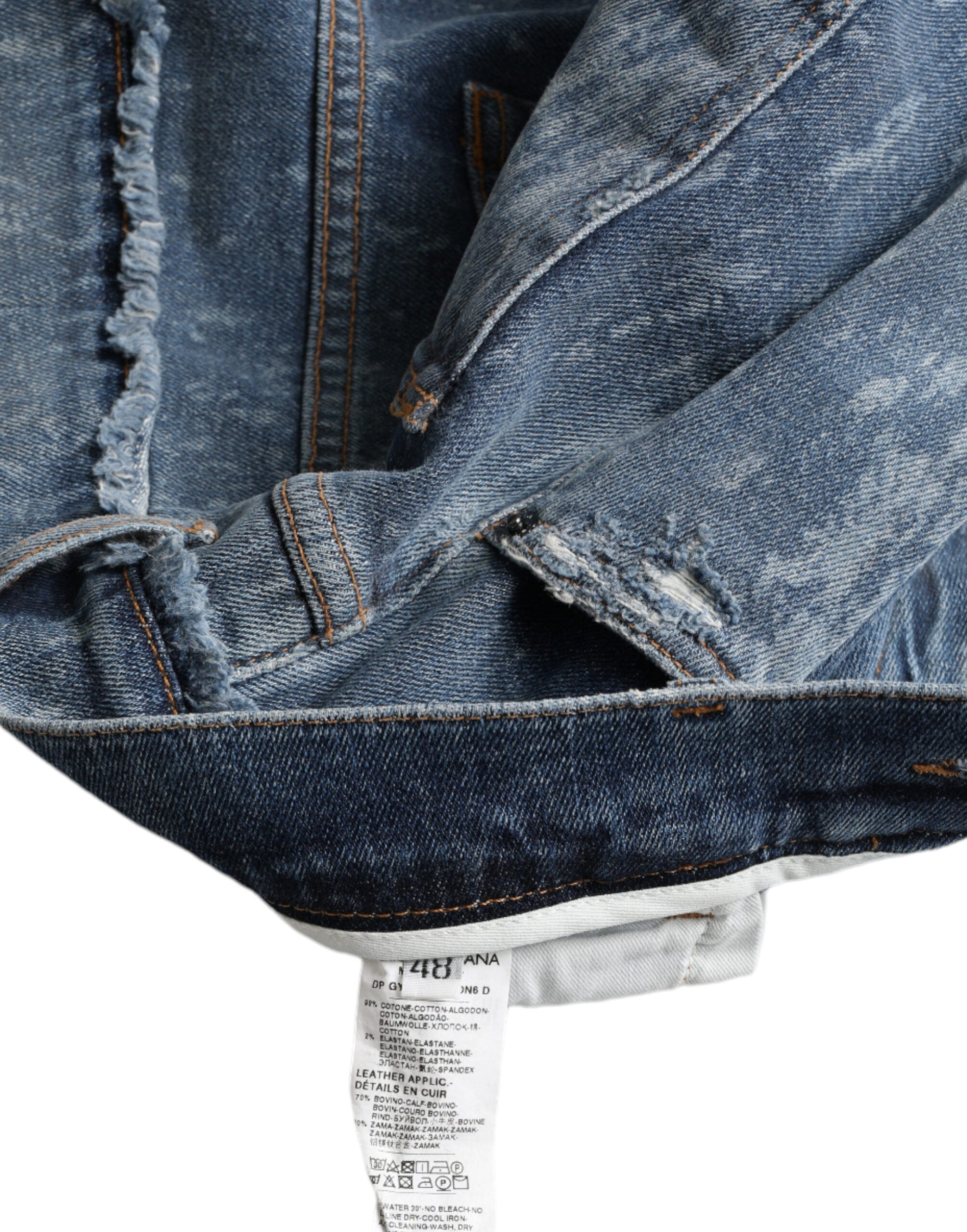 Dolce &amp; Gabbana Schicke, blaue Skinny-Jeans aus Stretch-Denim