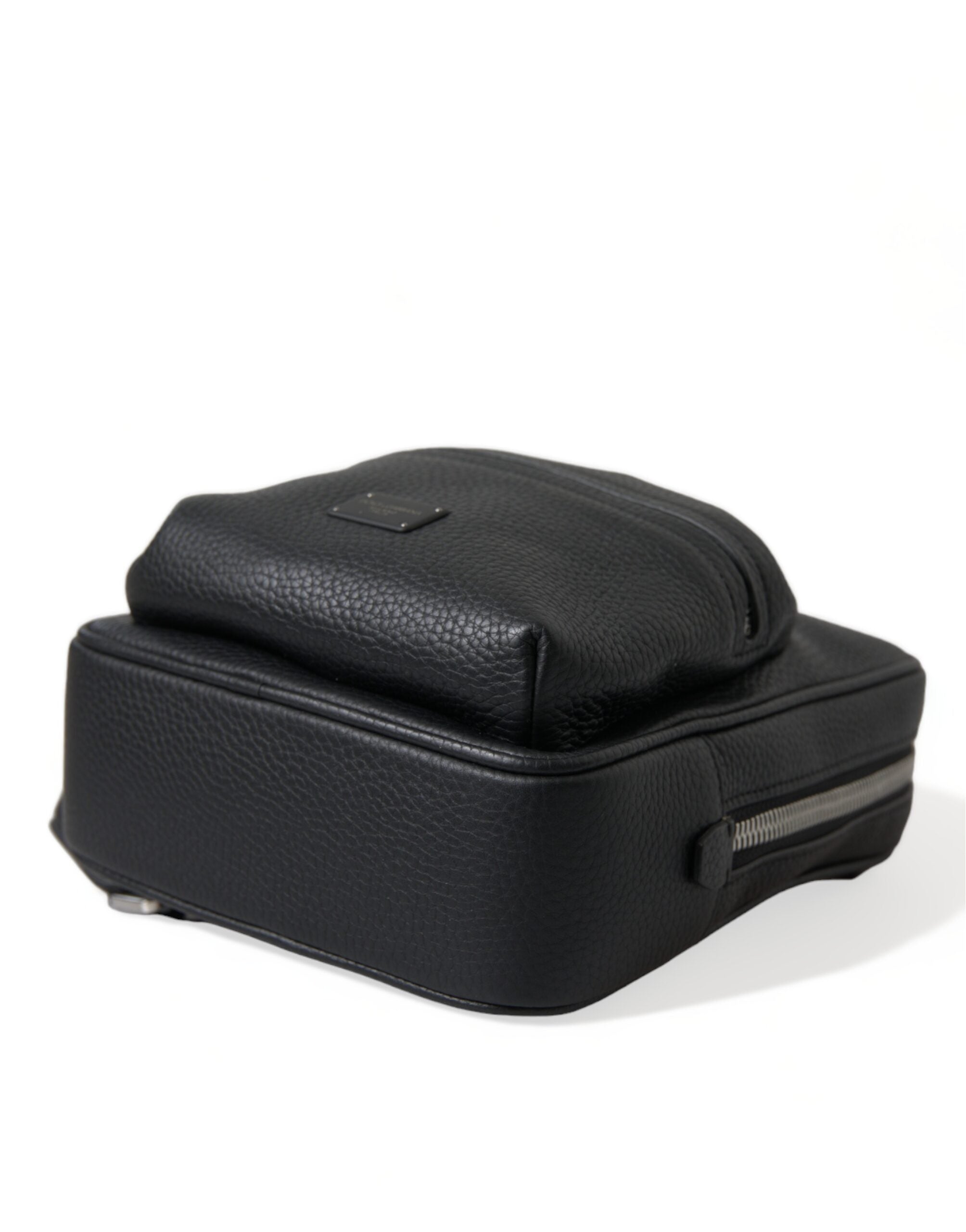 Rucsac Dolce &amp; Gabbana Chic Negru din piele de vițel
