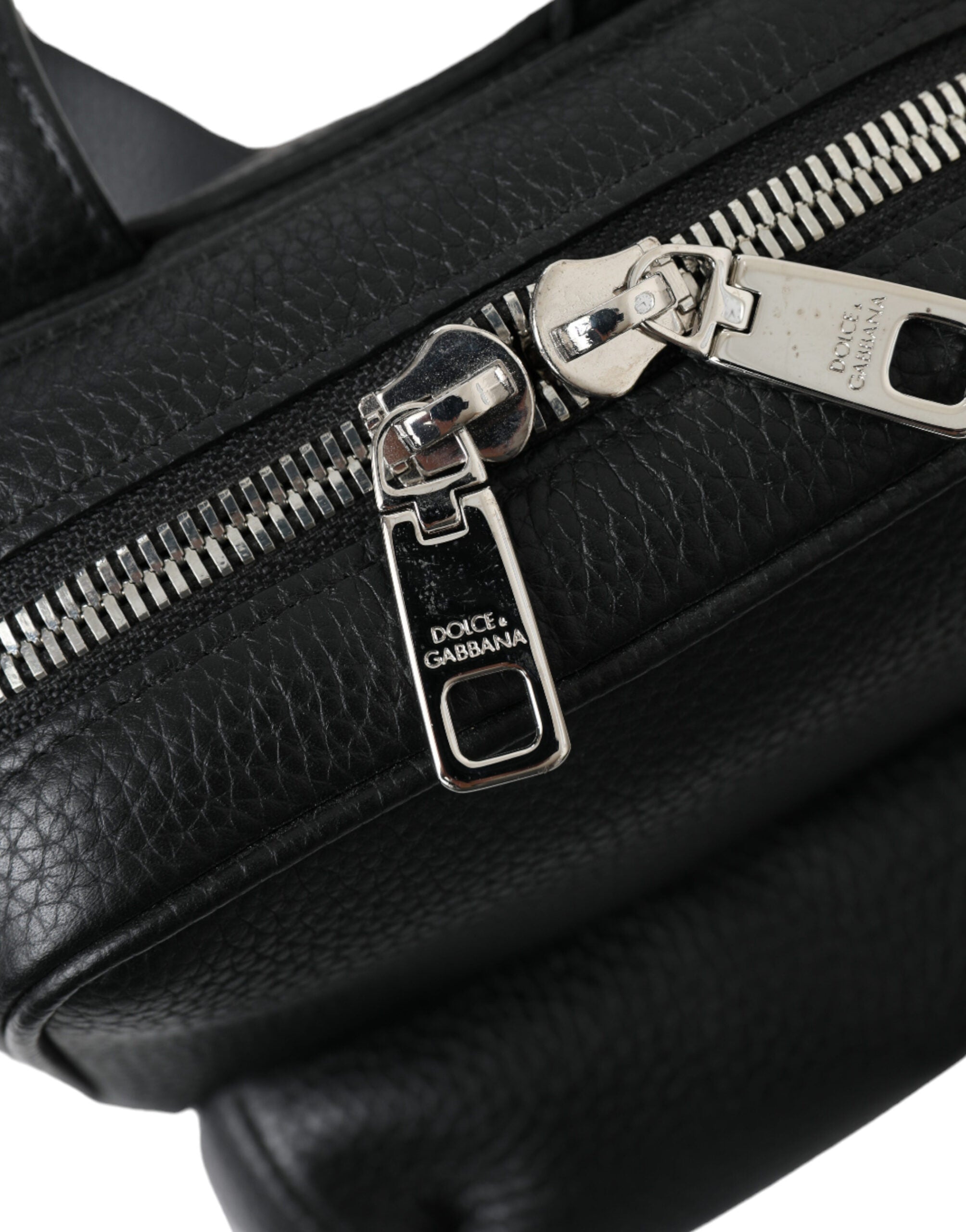 Rucsac Dolce &amp; Gabbana Chic Negru din piele de vițel