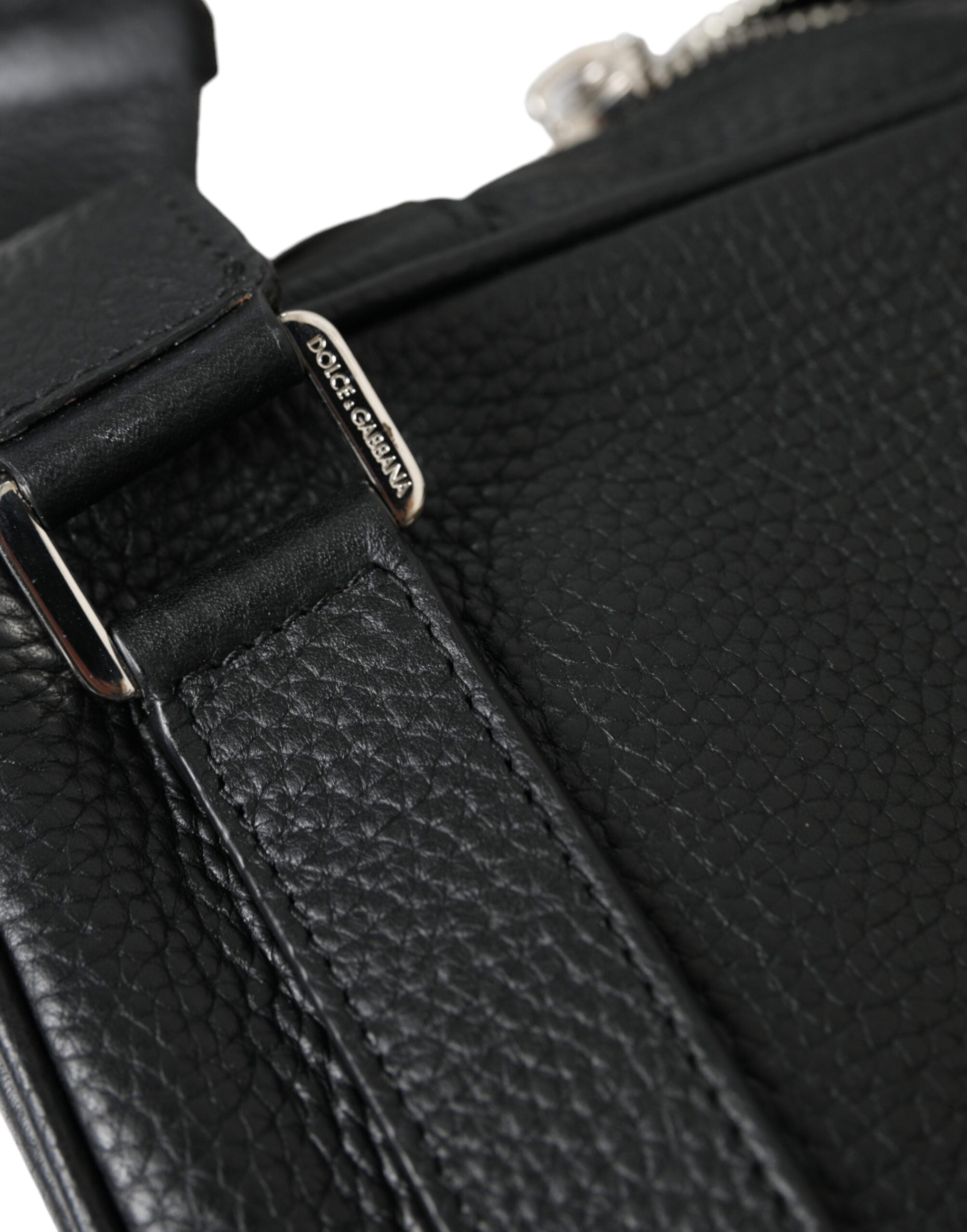 Rucsac Dolce &amp; Gabbana Chic Negru din piele de vițel