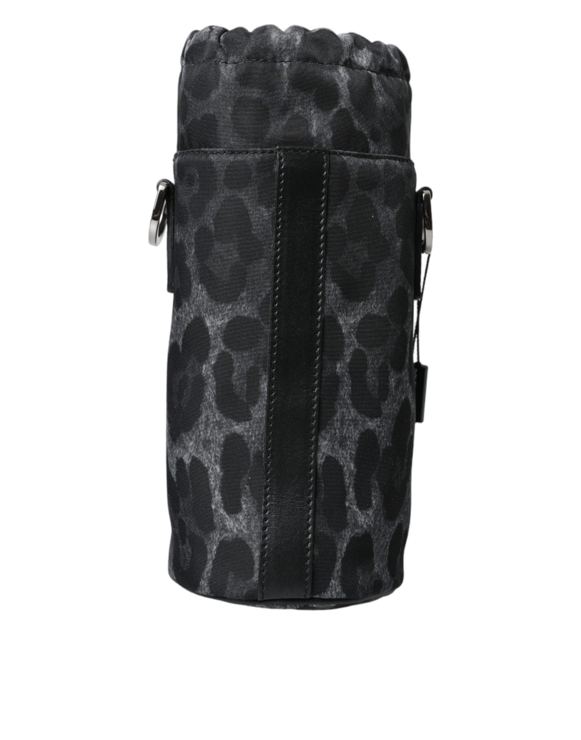 Dolce &amp; Gabbana Chic – Runder Flaschenhalter mit Leopardenmuster