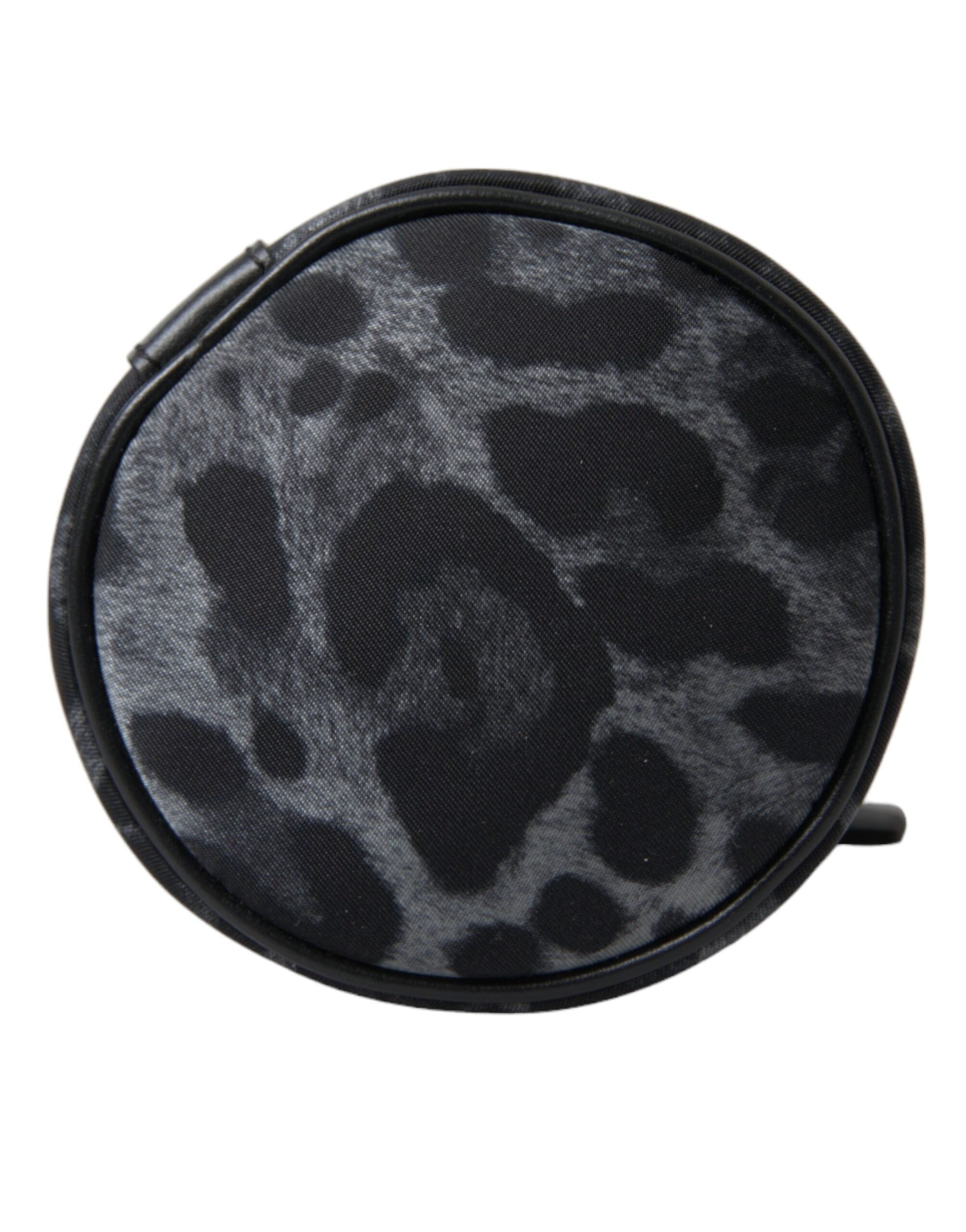 Dolce &amp; Gabbana Chic Leopard Print Rotund Suport pentru Bidon