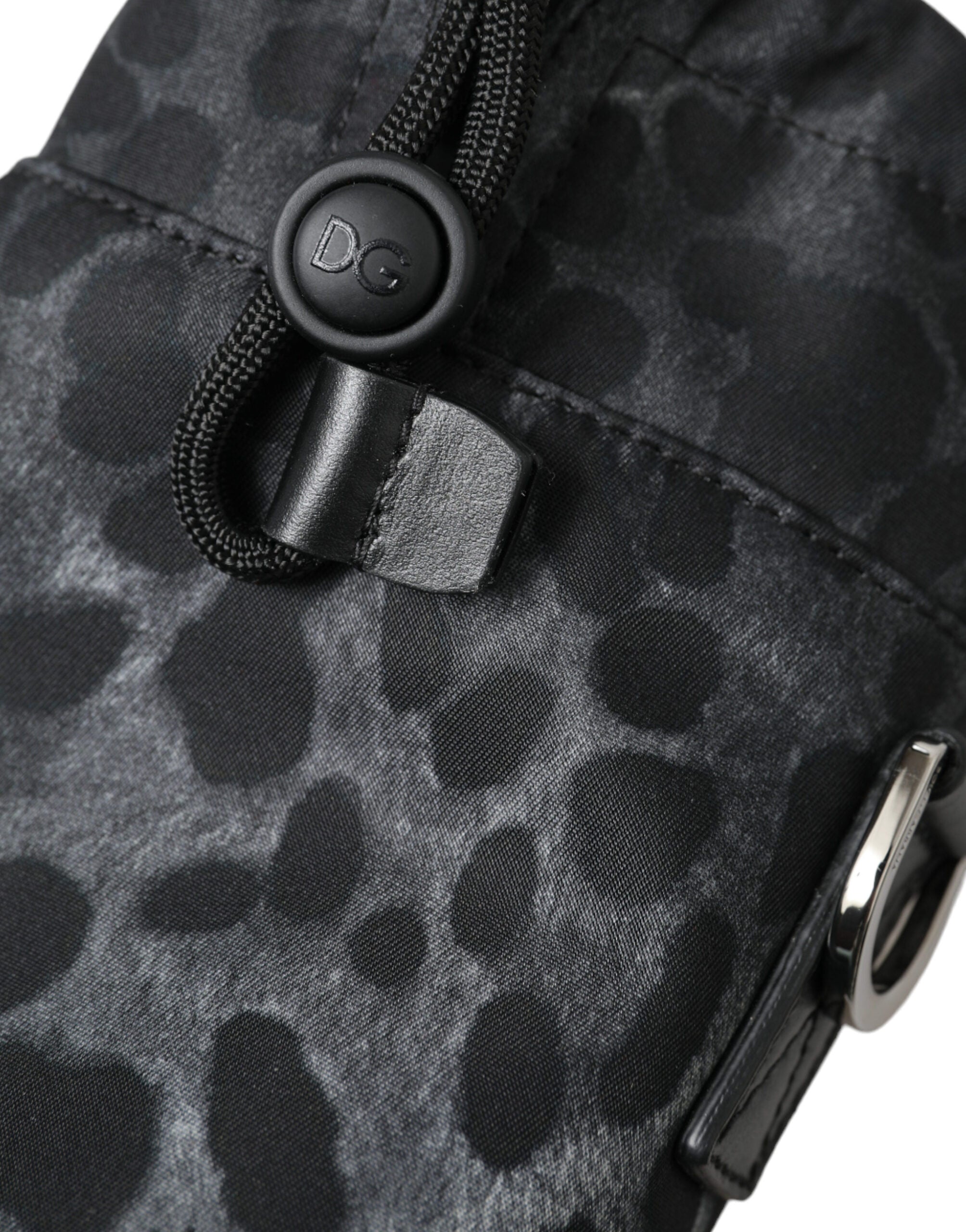 Dolce &amp; Gabbana Chic Leopard Print Rotund Suport pentru Bidon