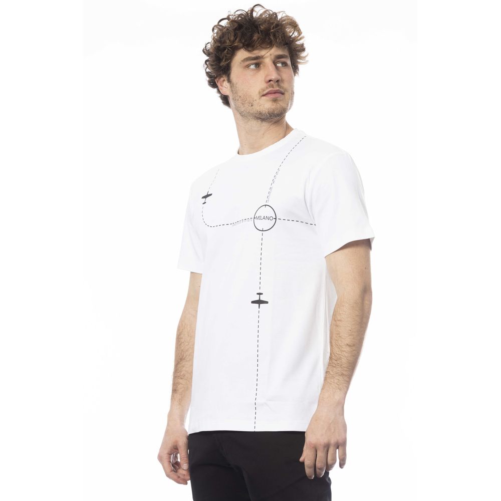 Trussardi Herren-T-Shirt aus weißer Baumwolle