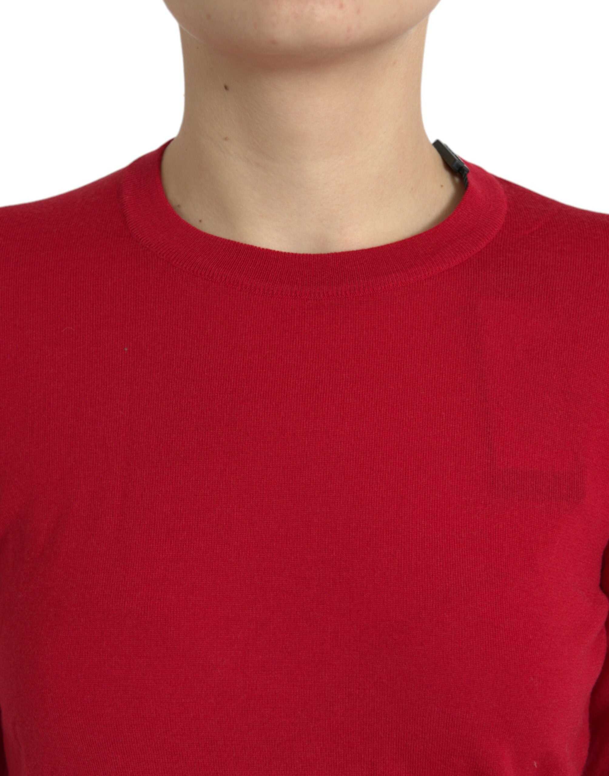 Dolce &amp; Gabbana Strahlend roter Wollpullover