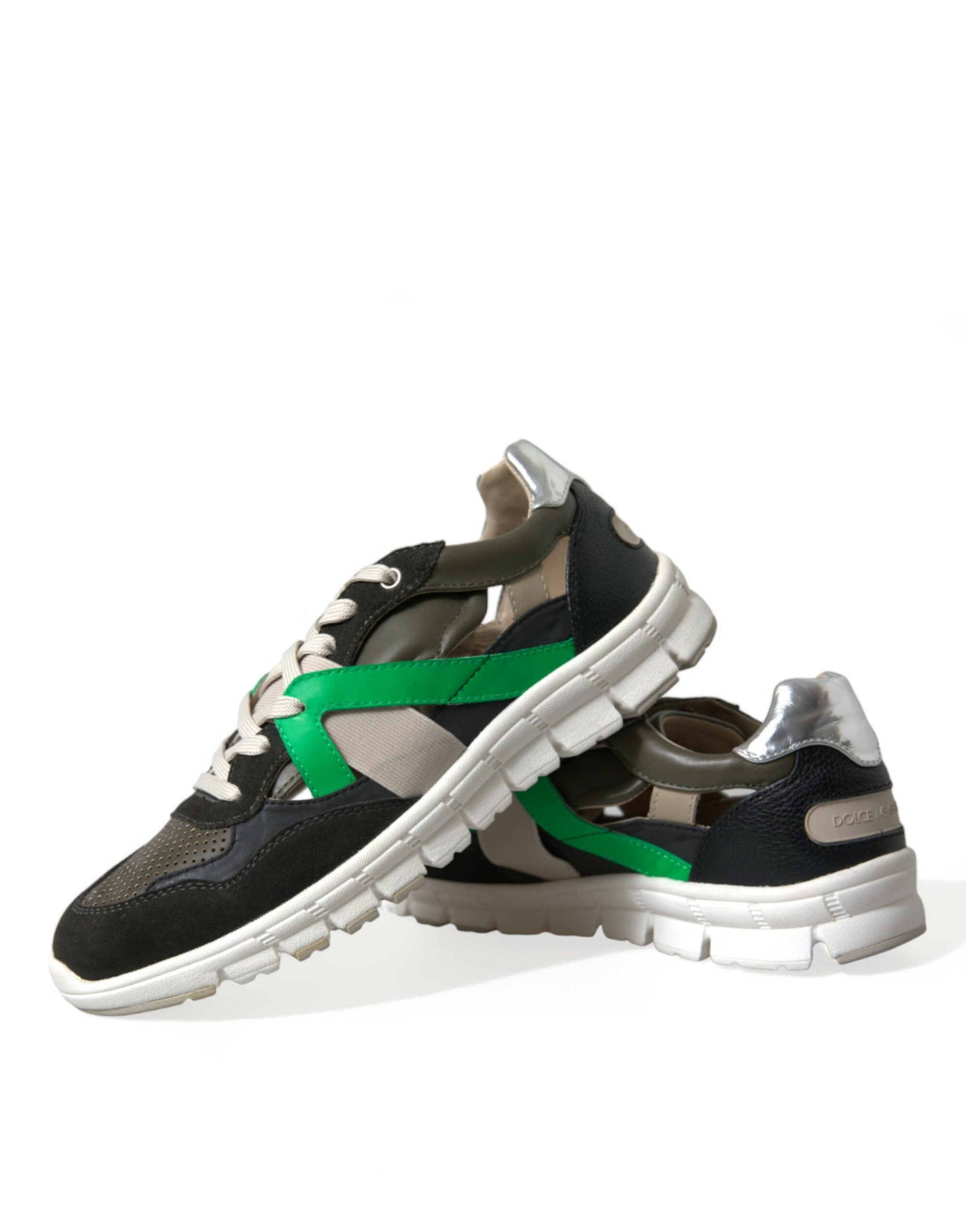 Dolce &amp; Gabbana Exquisite mehrfarbige Low-Top-Designer-Sneaker