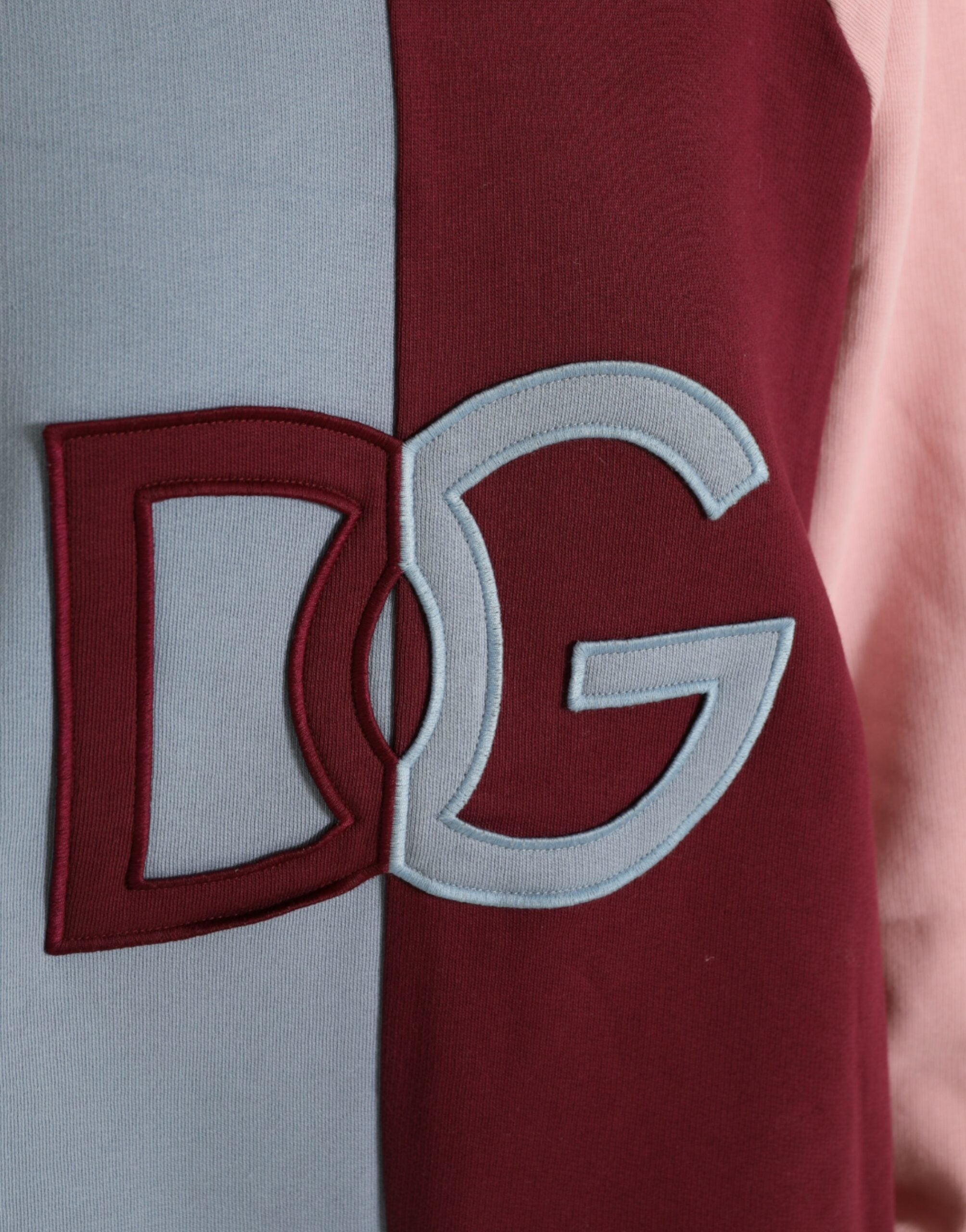 Dolce &amp; Gabbana Mehrfarbiger Rundhalspullover aus Baumwolle
