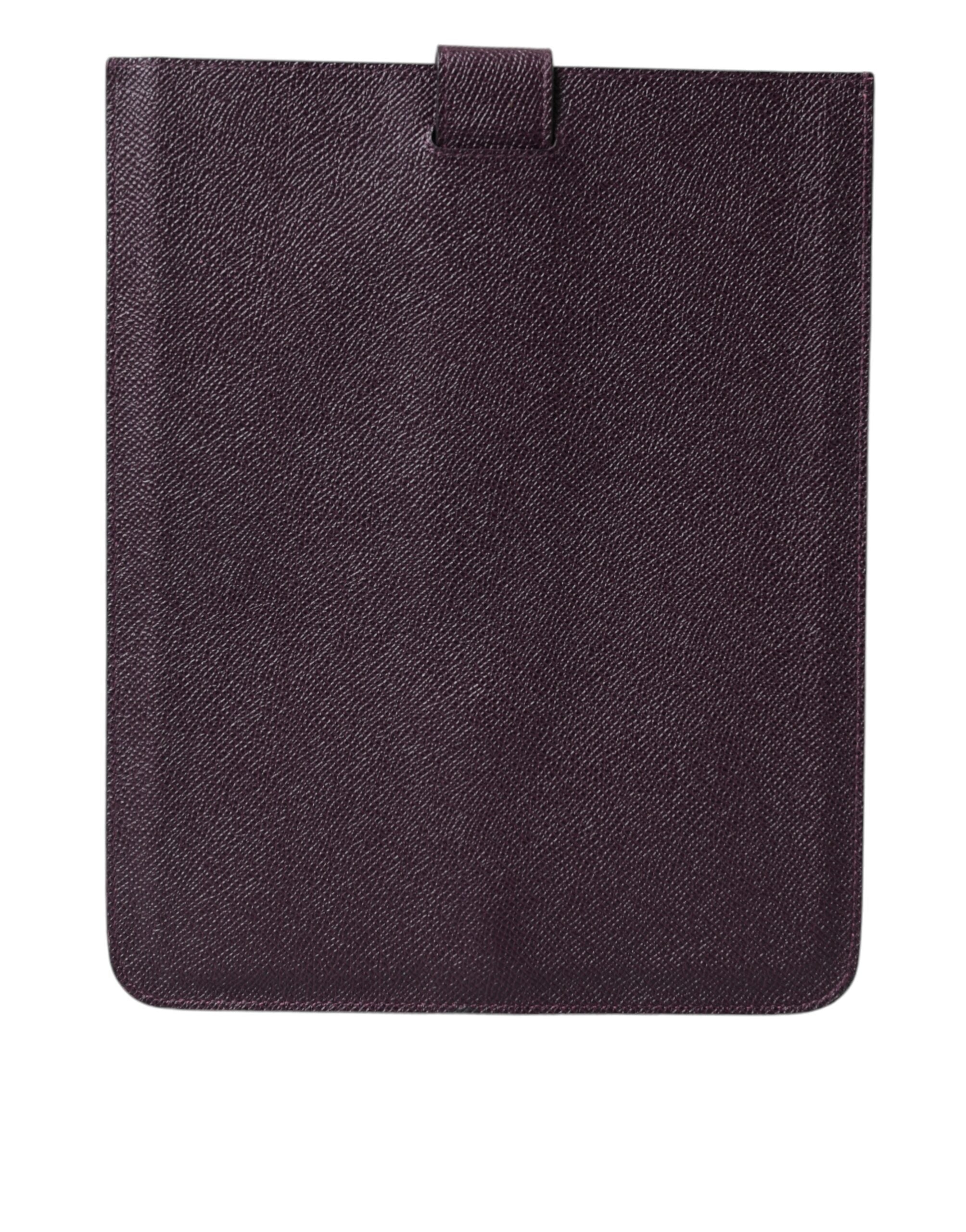 Husă elegantă din piele pentru tabletă Dolce &amp; Gabbana, maro intens
