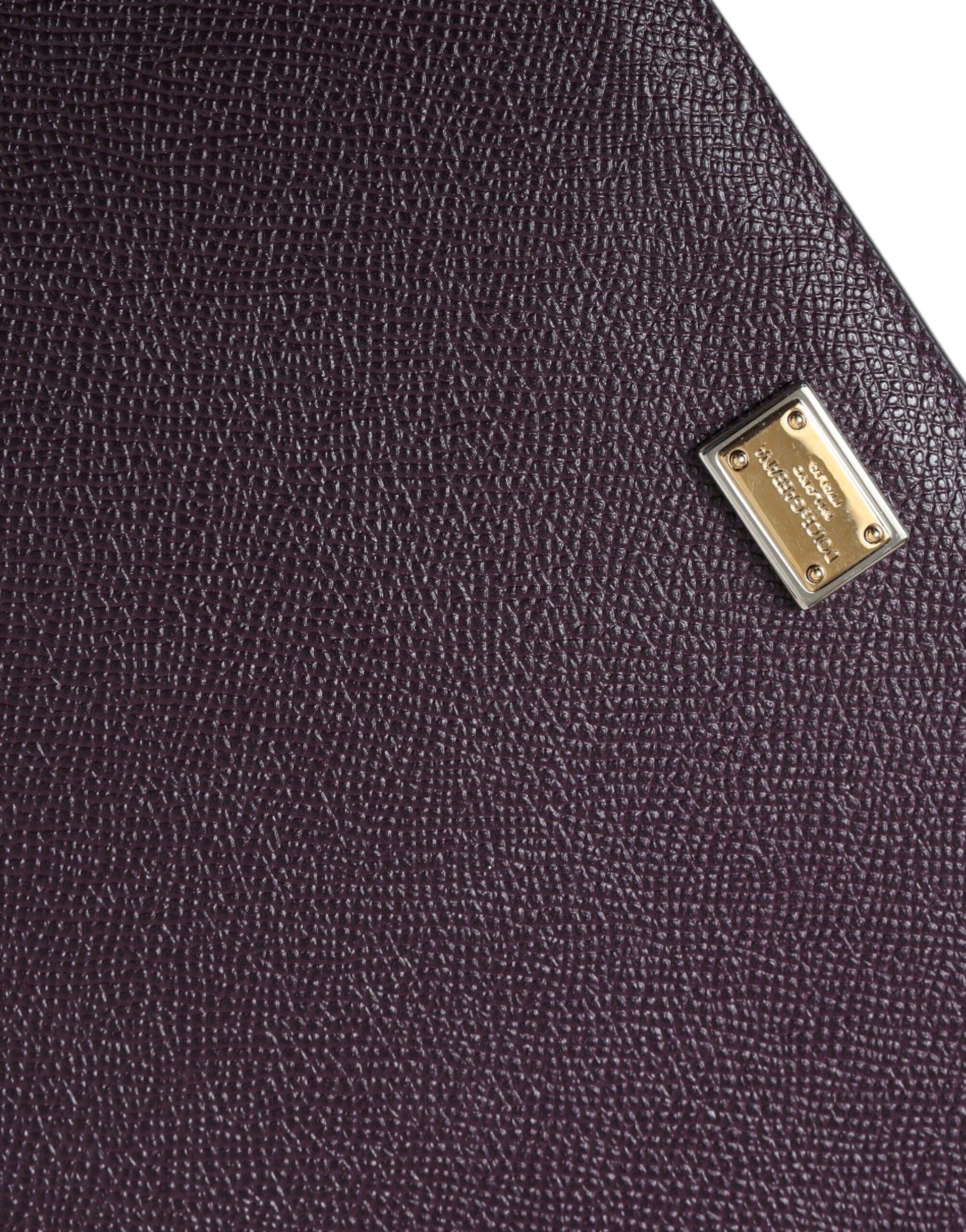Husă elegantă din piele pentru tabletă Dolce &amp; Gabbana, maro intens