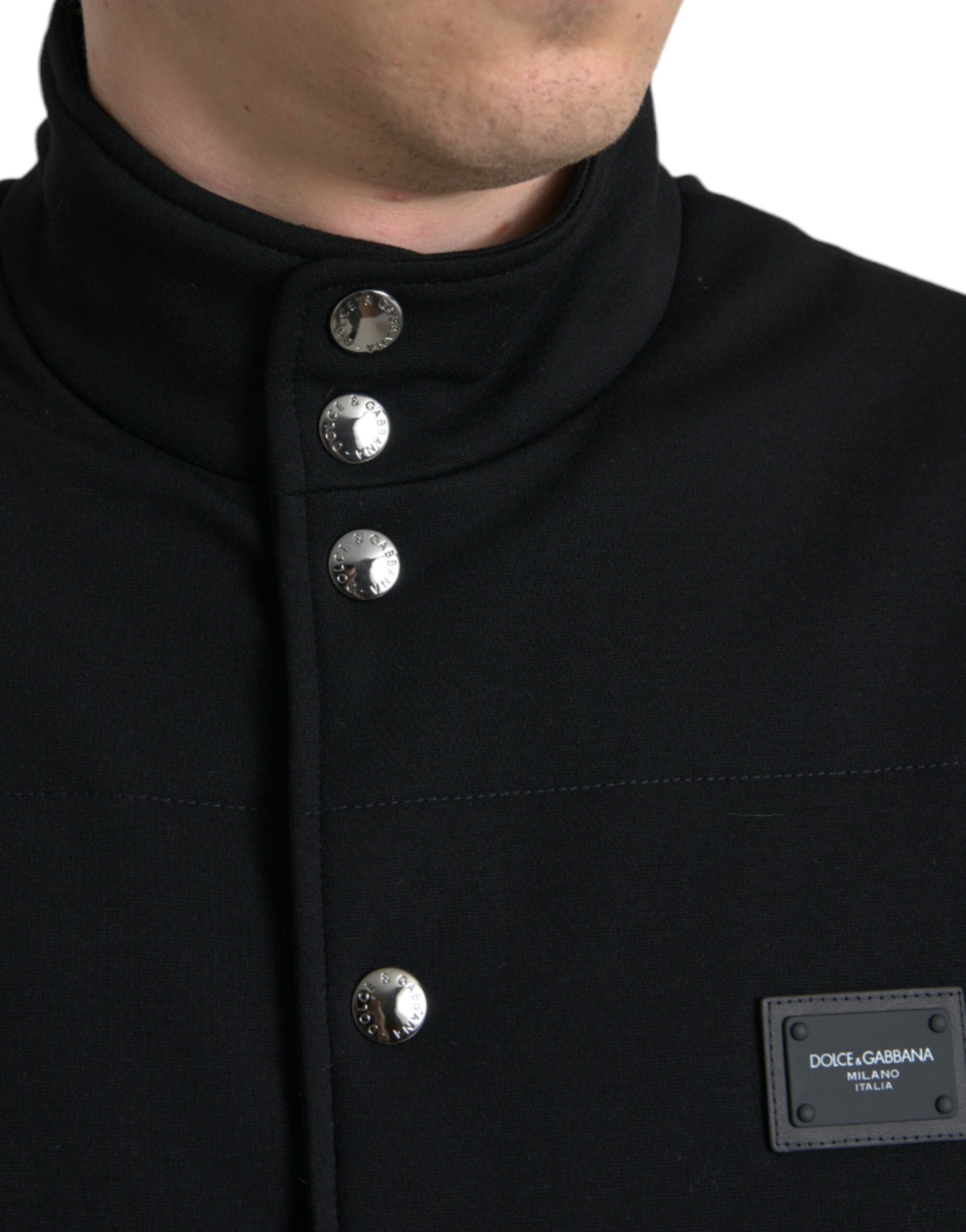 Dolce &amp; Gabbana Elegante schwarze ärmellose Weste