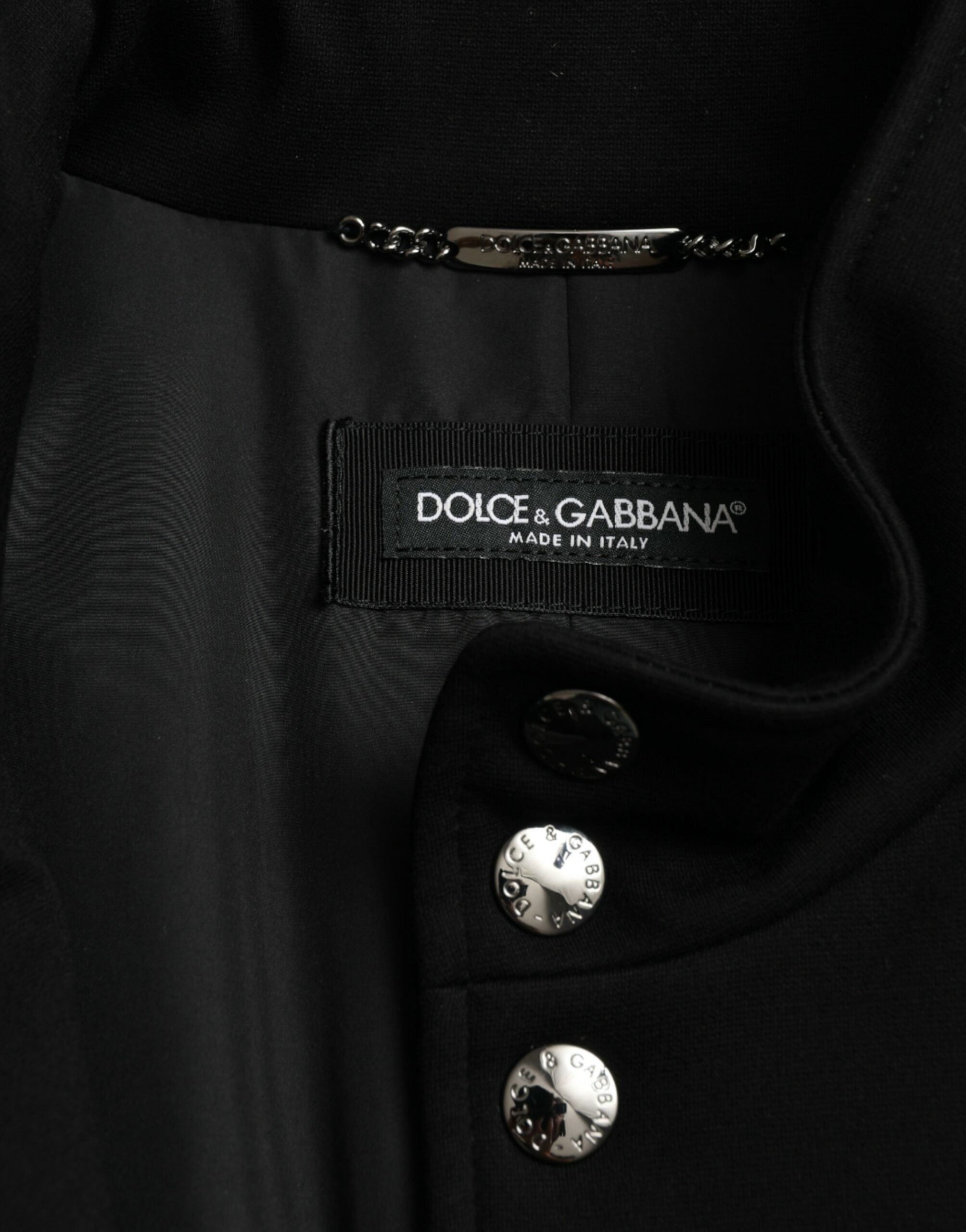 Dolce &amp; Gabbana Elegante schwarze ärmellose Weste