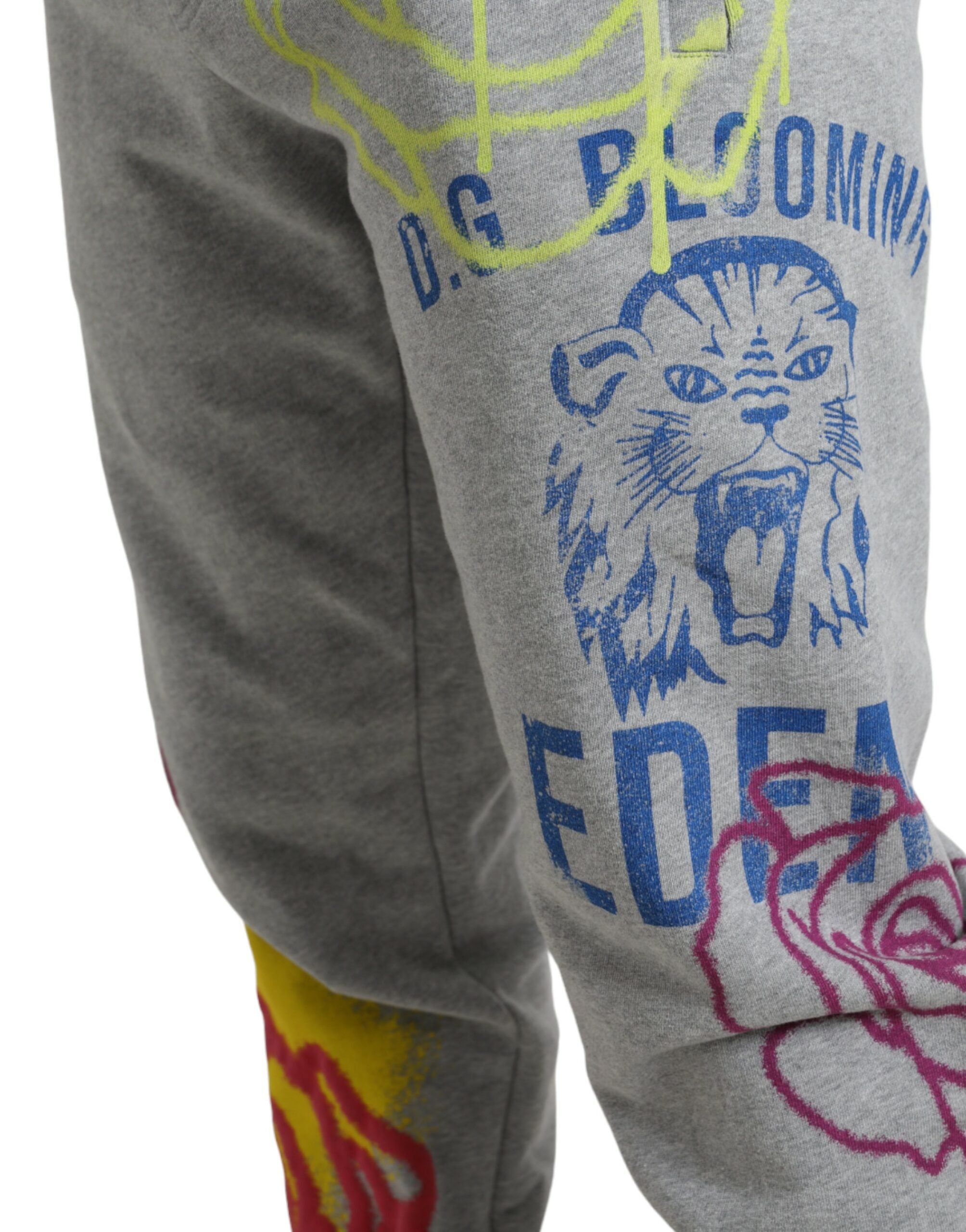 Dolce &amp; Gabbana Schicke, graue Skinny-Jogginghose aus Baumwolle
