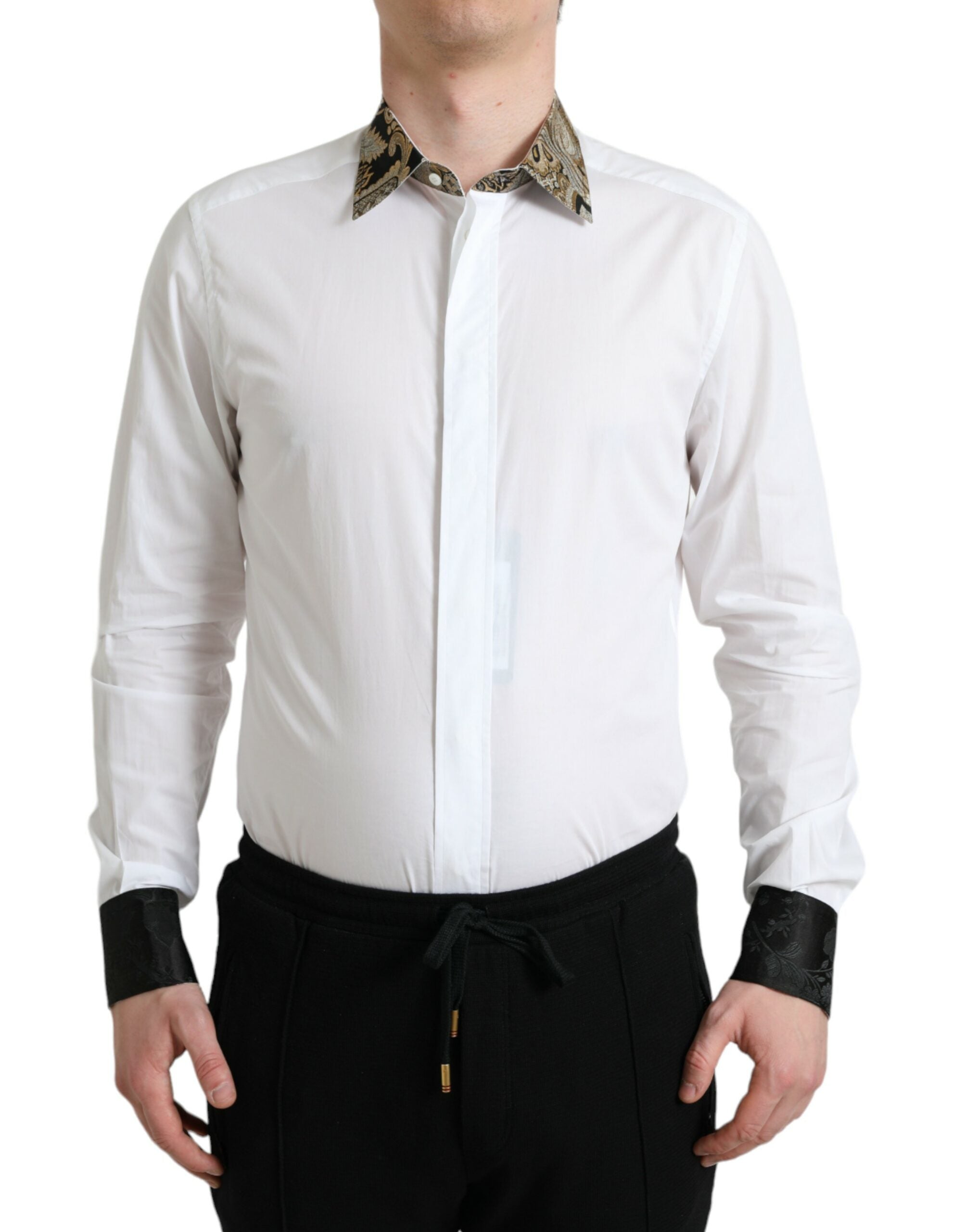 Elegantes Hemd mit Golddetails von Dolce &amp; Gabbana