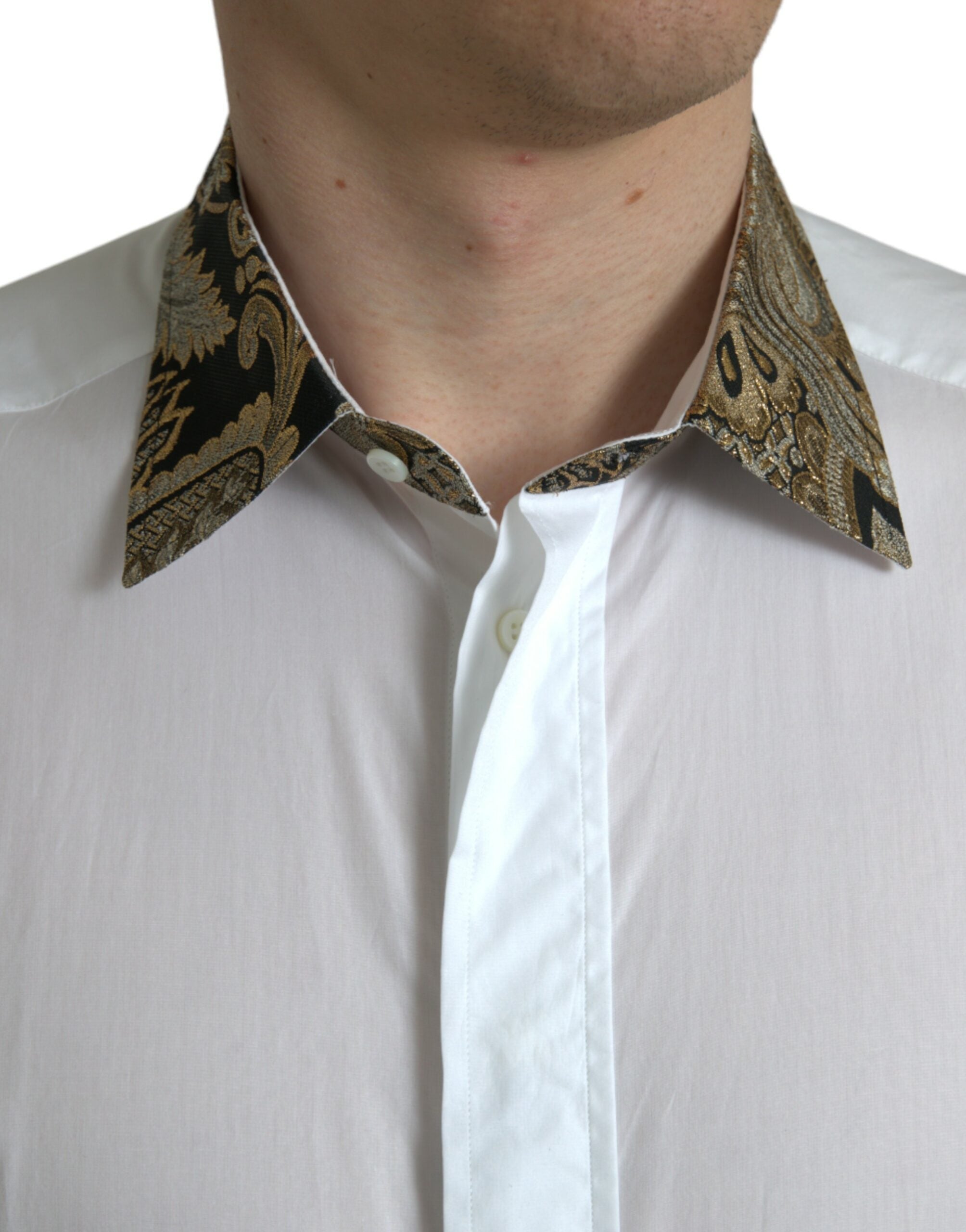 Elegantes Hemd mit Golddetails von Dolce &amp; Gabbana