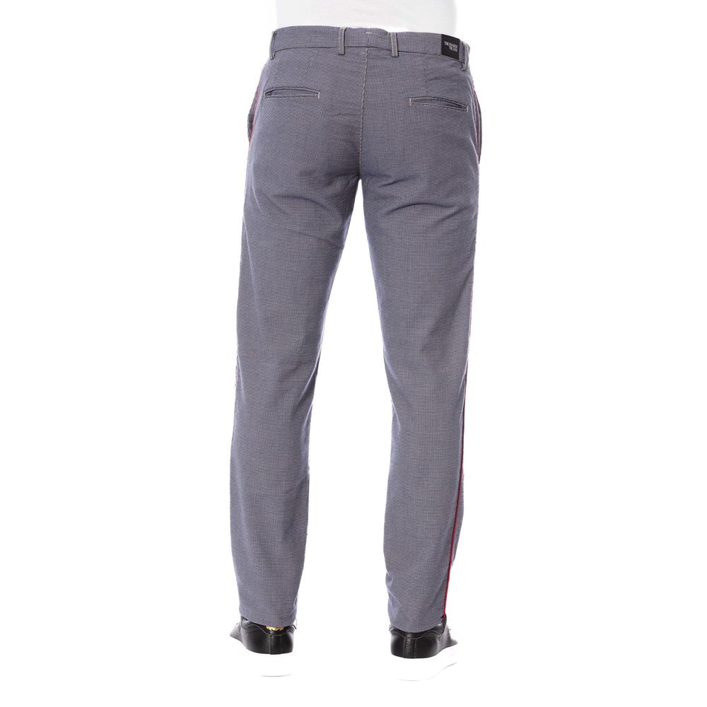 Trussardi Jeans Herrenhose aus blauer Baumwolle