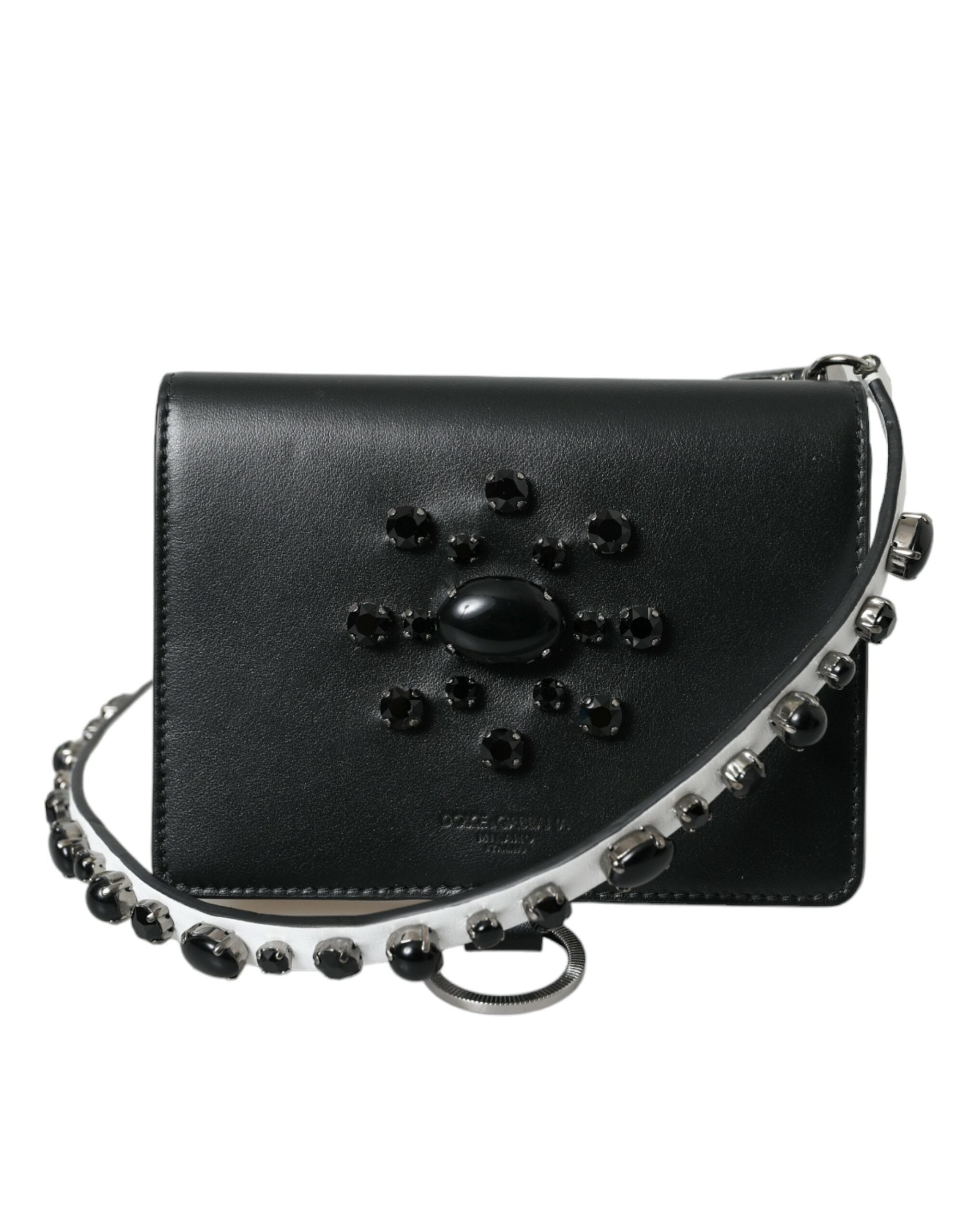Dolce &amp; Gabbana - Geantă elegantă din piele cu cristale