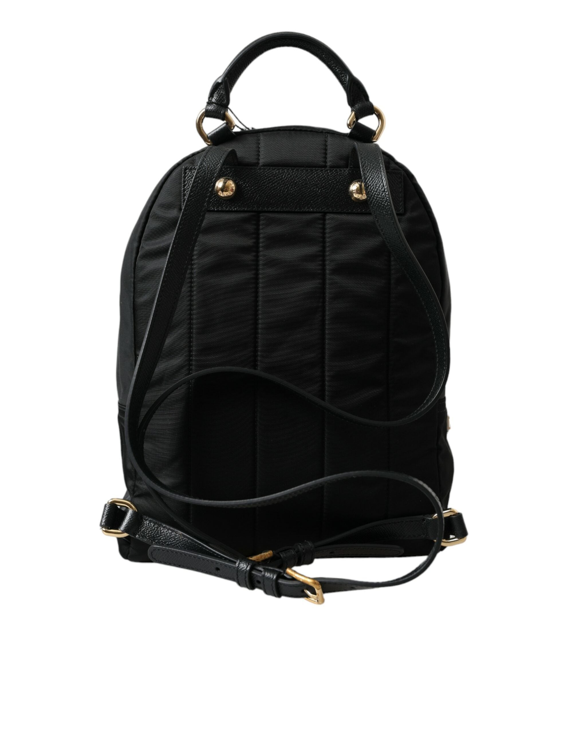 Dolce &amp; Gabbana – Eleganter, verzierter schwarzer Rucksack