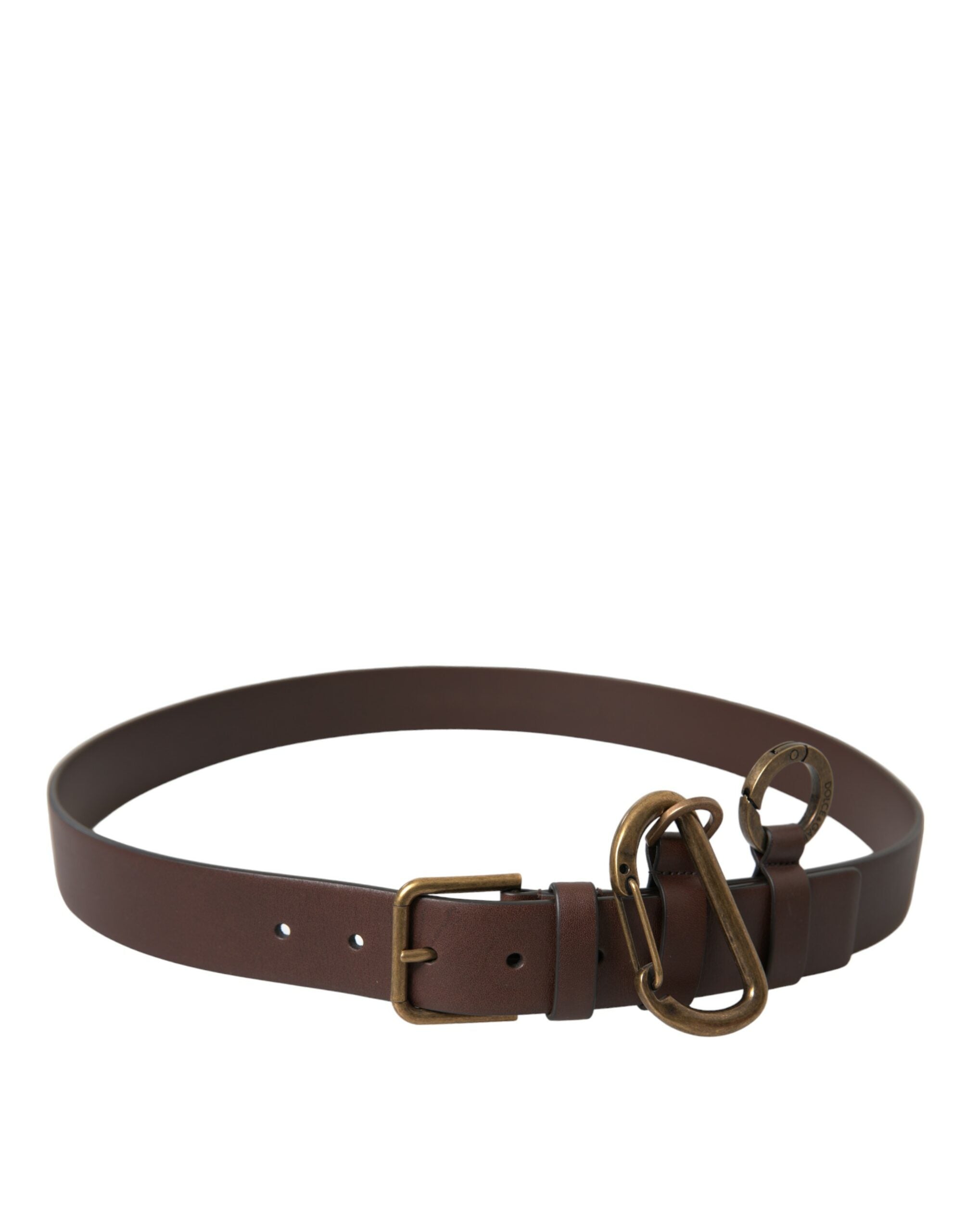 Curea elegantă din piele de vițel Dolce &amp; Gabbana cu închidere cu cataramă metalică