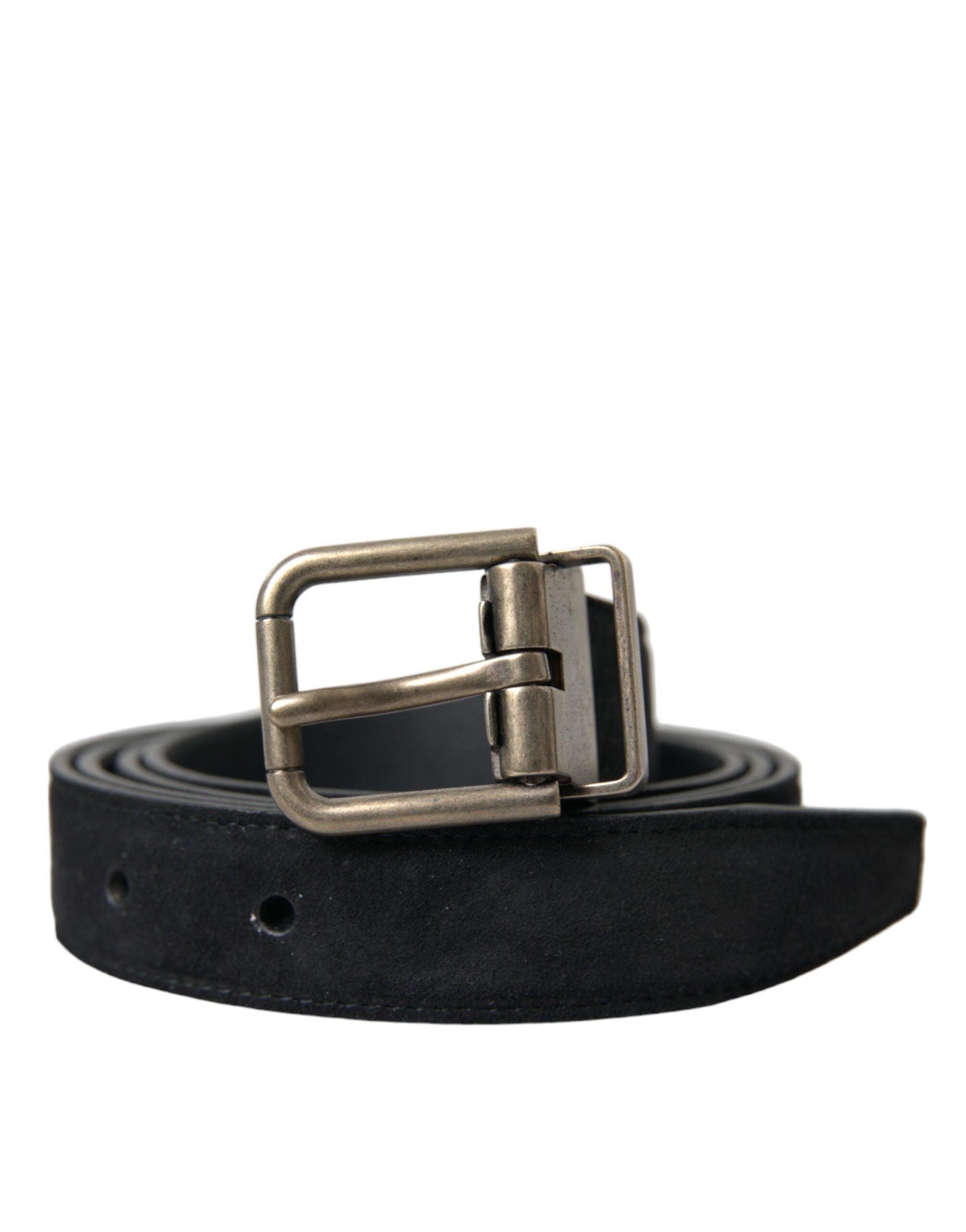 Curea elegantă din piele neagră Dolce &amp; Gabbana cu cataramă metalică