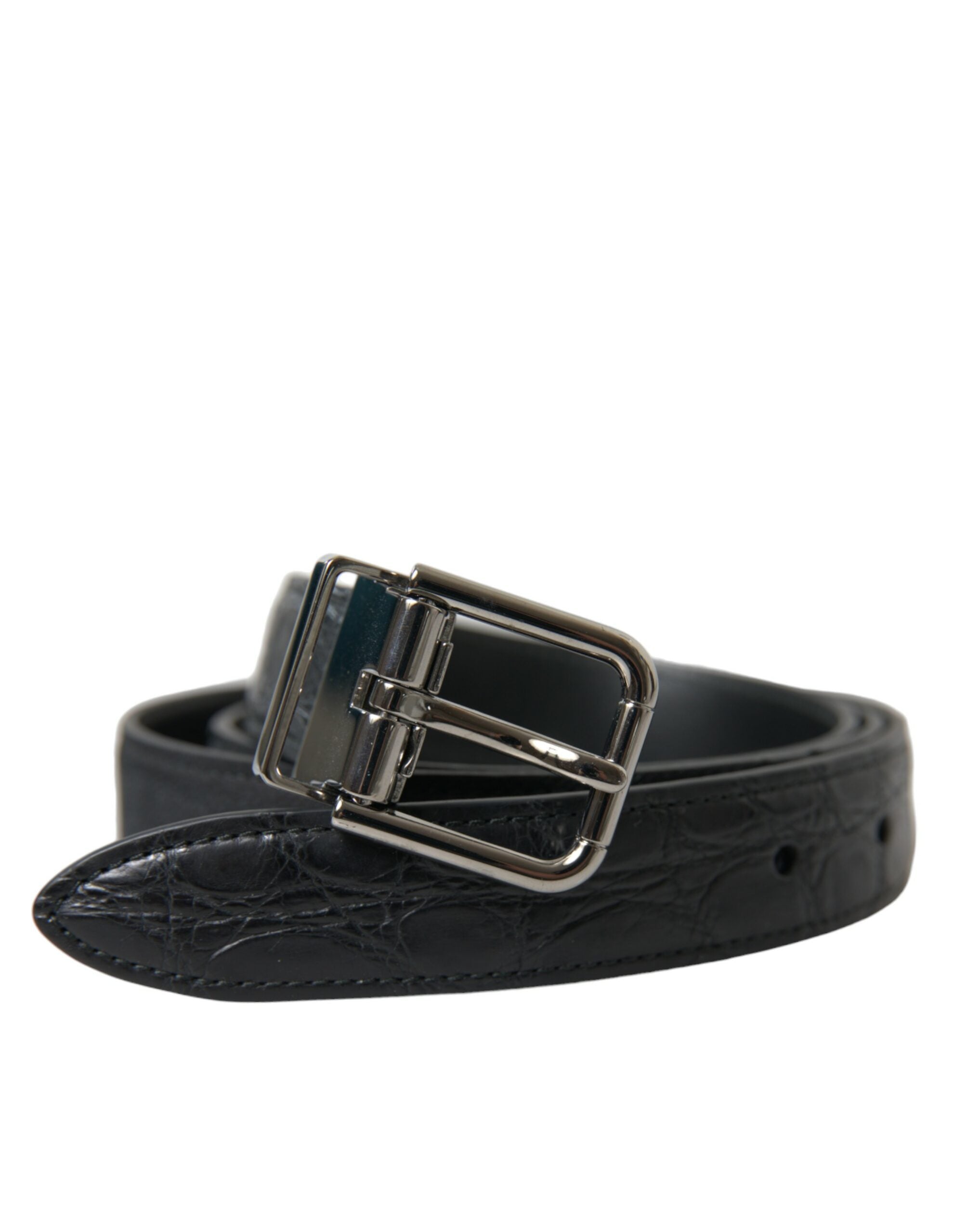 Curea elegantă din piele Dolce &amp; Gabbana cu cataramă metalică