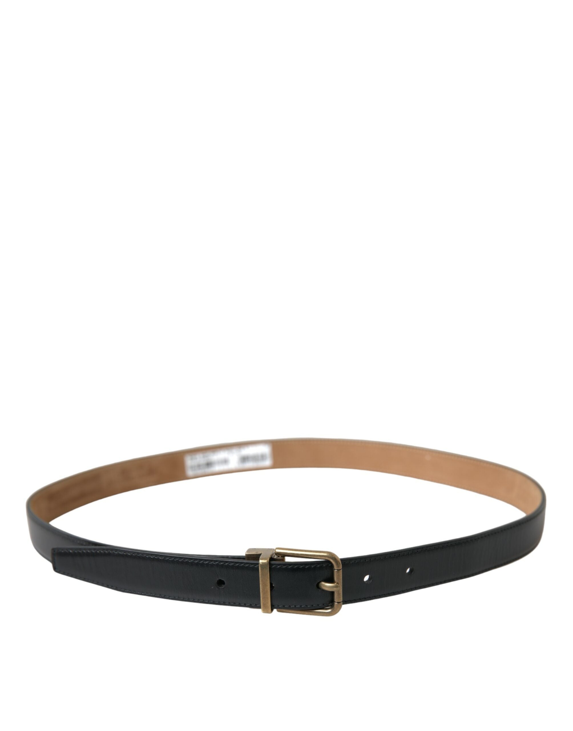 Curea elegantă din piele de vițel neagră Dolce &amp; Gabbana