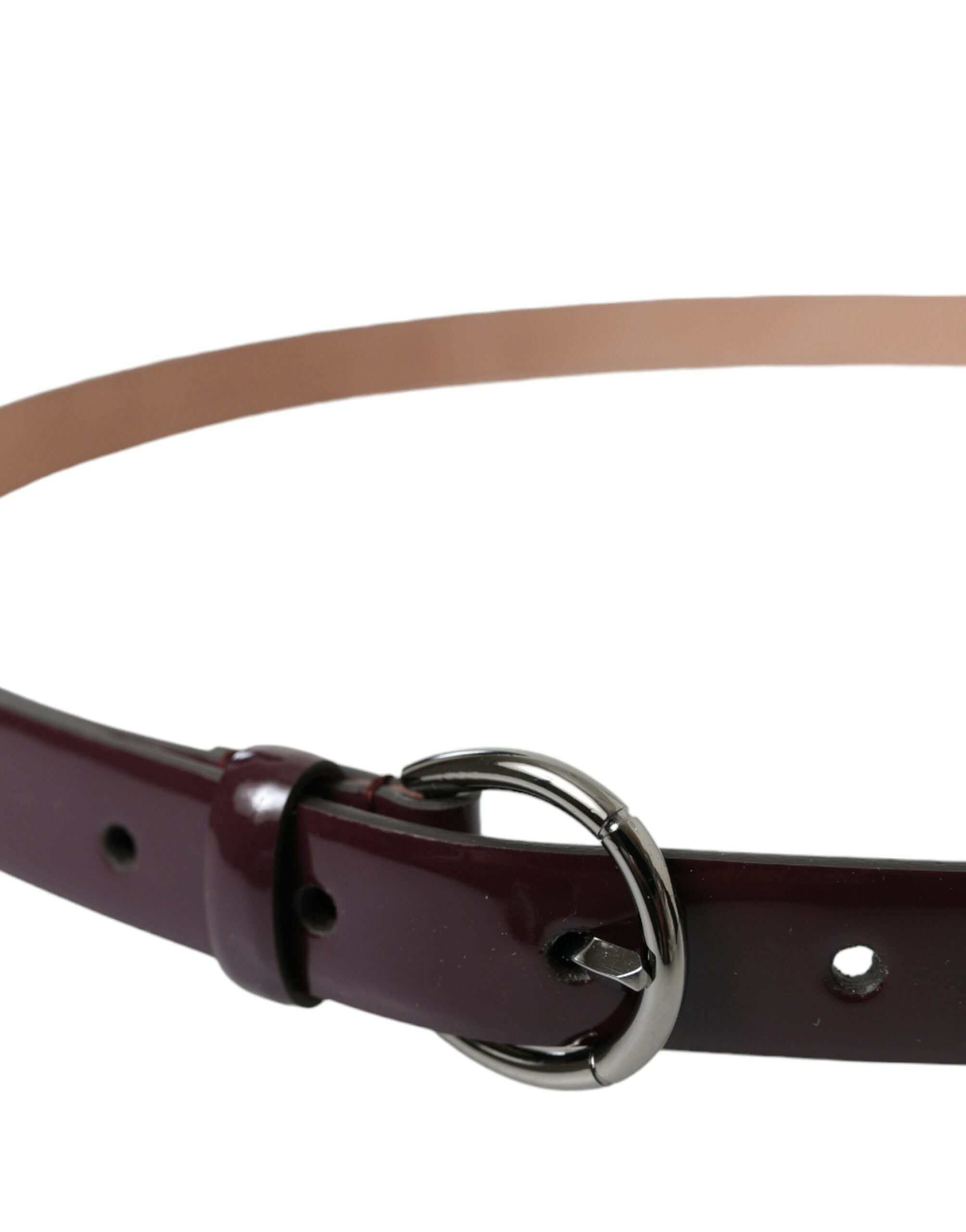 Dolce &amp; Gabbana Eleganter Taillengürtel aus kastanienbraunem Leder