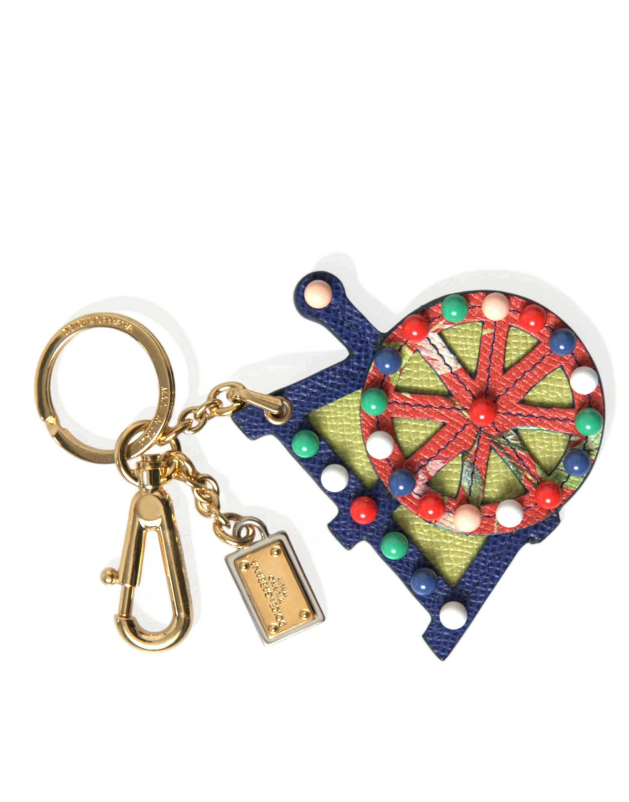 Breloc Dolce &amp; Gabbana cu design din celuloză multicoloră