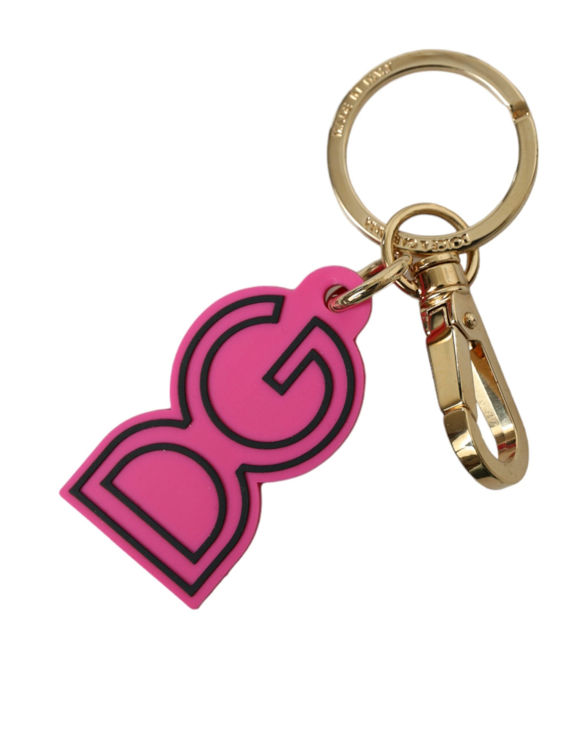 Breloc Dolce &amp; Gabbana Chic cu logo auriu și roz