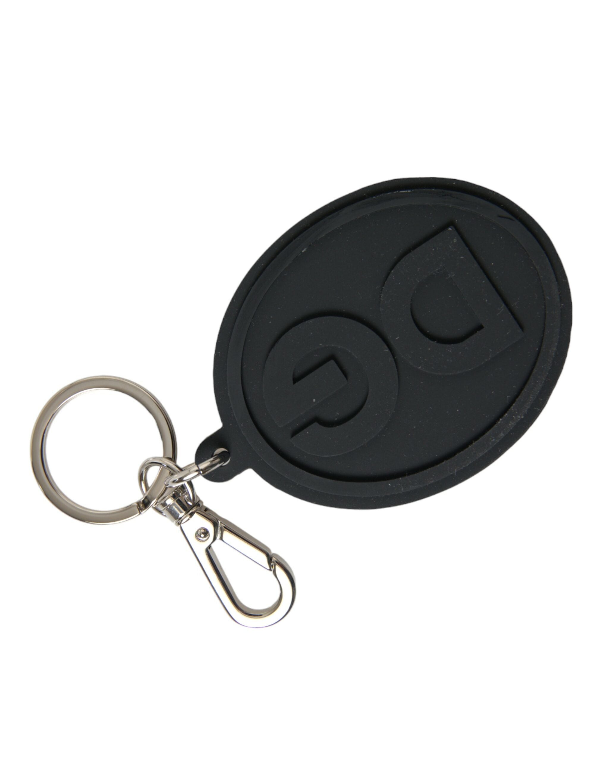 Breloc Dolce &amp; Gabbana Chic Black and Silver Logo
