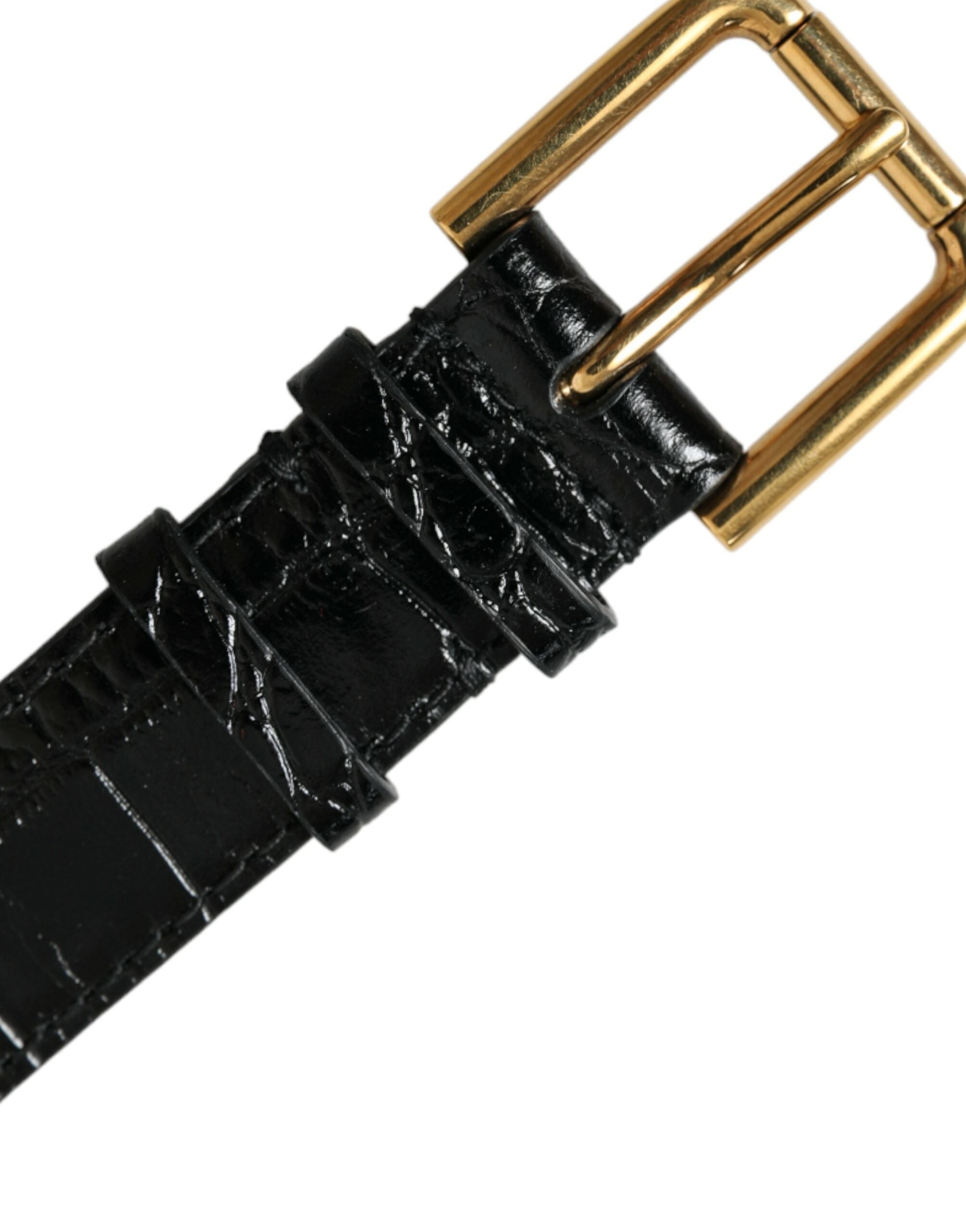 Brățară Dolce &amp; Gabbana Elegant Gold Black din piele