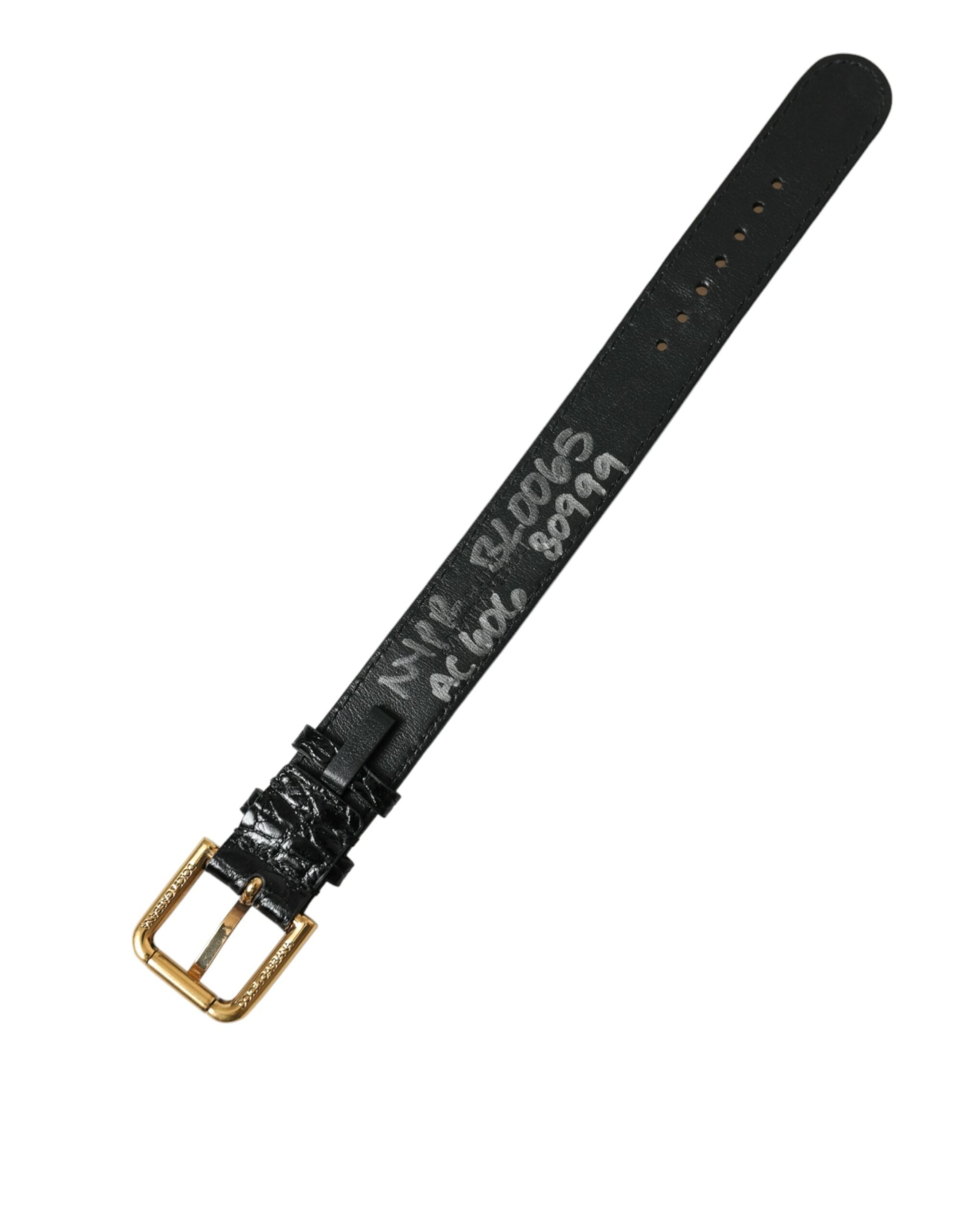 Brățară Dolce &amp; Gabbana Elegant Gold Black din piele