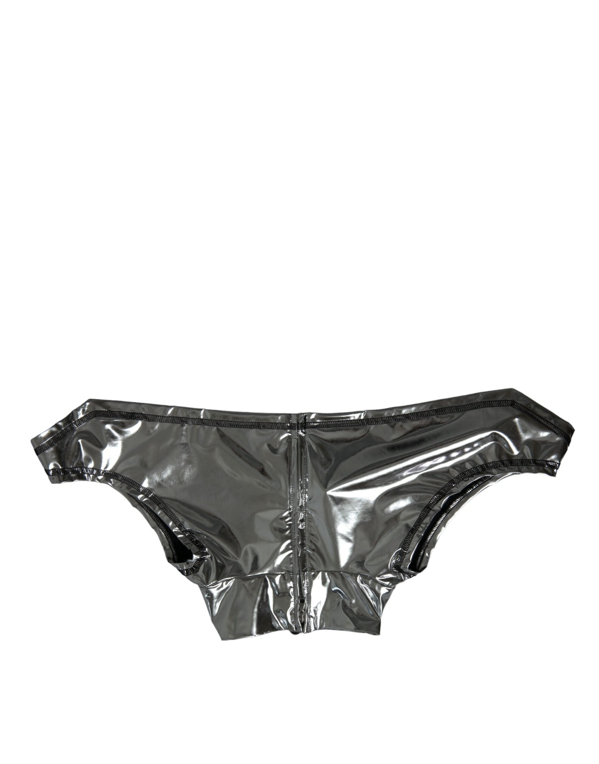 Top Dolce &amp; Gabbana Silver Elegance cu închidere cu fermoar