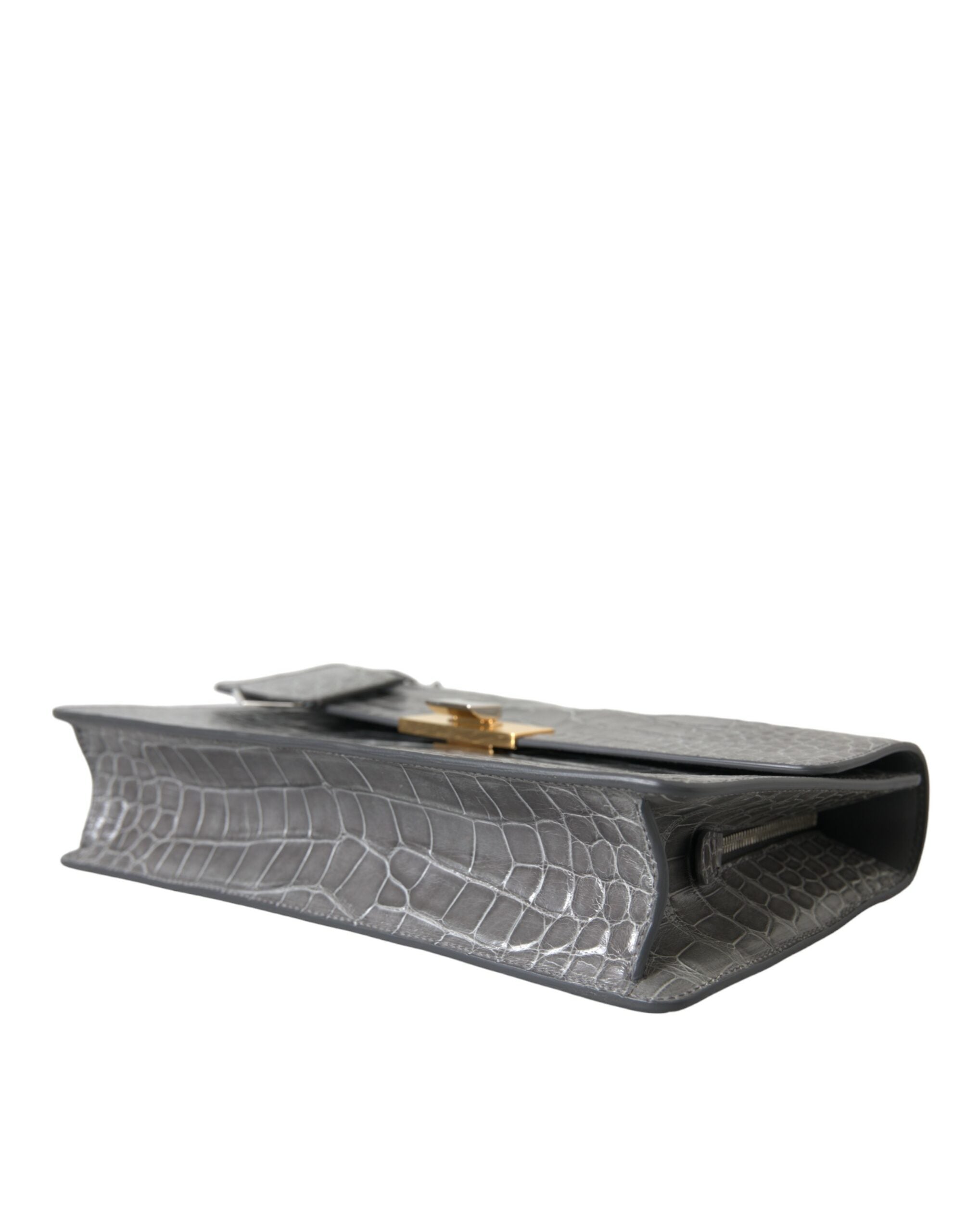 Geantă de umăr medie Balenciaga din piele de aligator