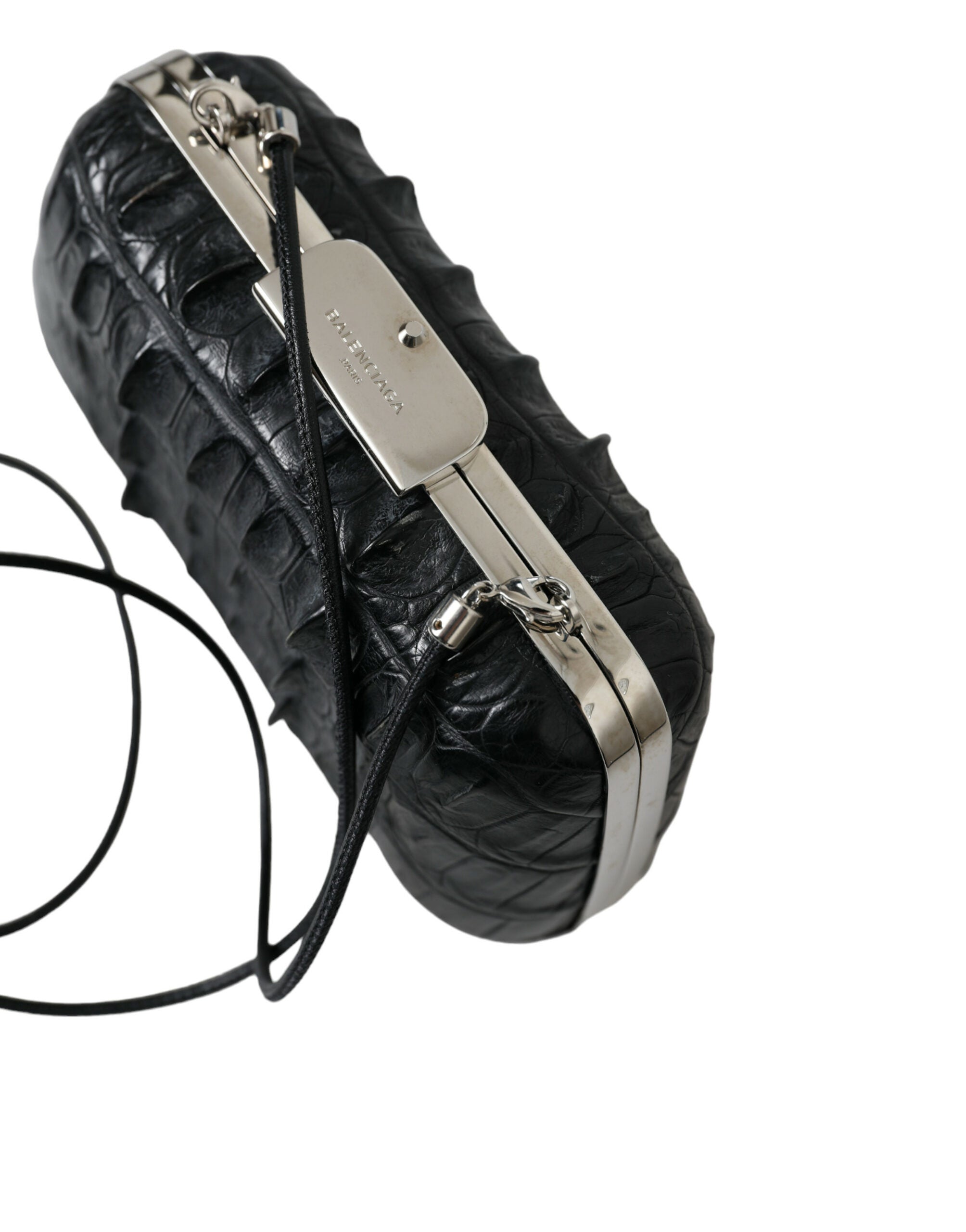 Balenciaga Elegante Abendclutch aus Krokodilleder