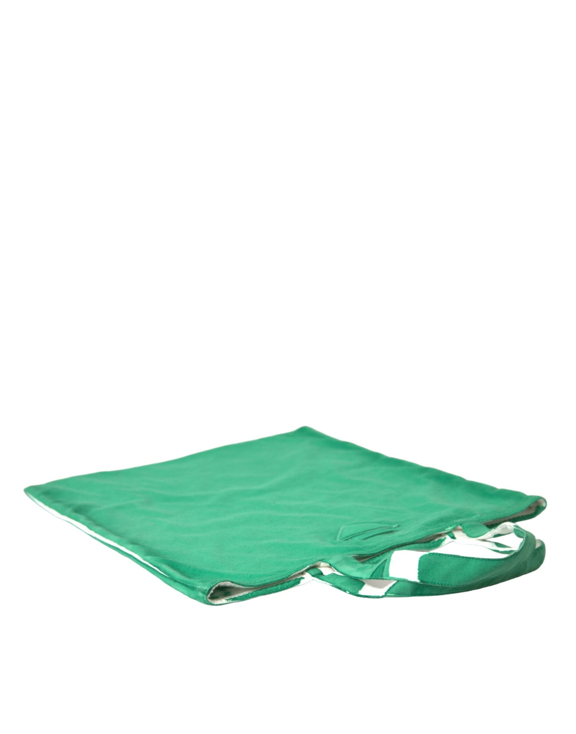 Geantă tote elegantă din material textil verde Prada