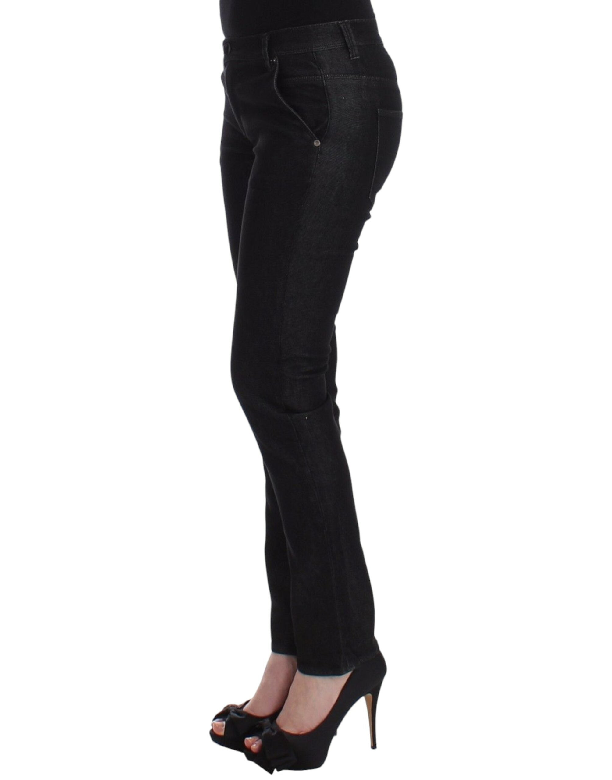 Ermanno Scervino Schicke schwarze Skinny Jeans – Elegant &amp; Slim Fit