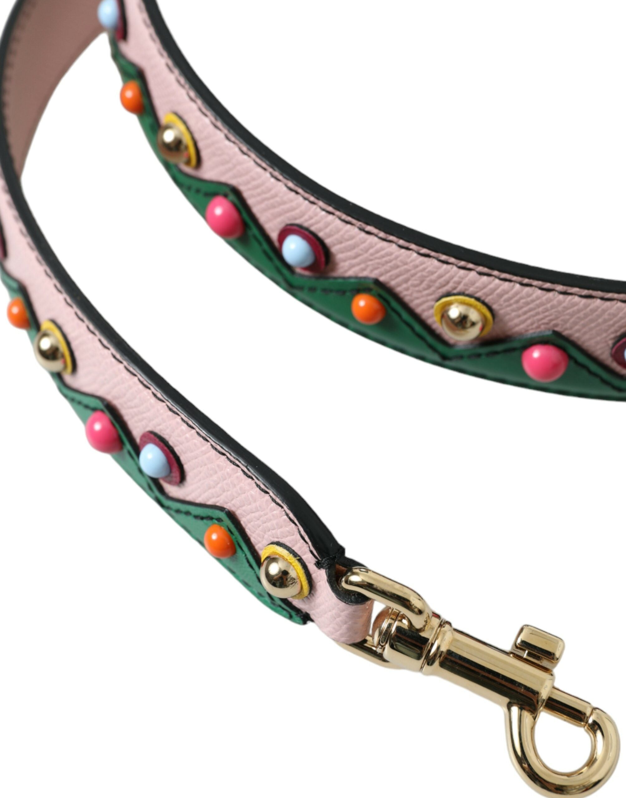 Dolce &amp; Gabbana Geantă de mână din piele roz cu curea de umăr