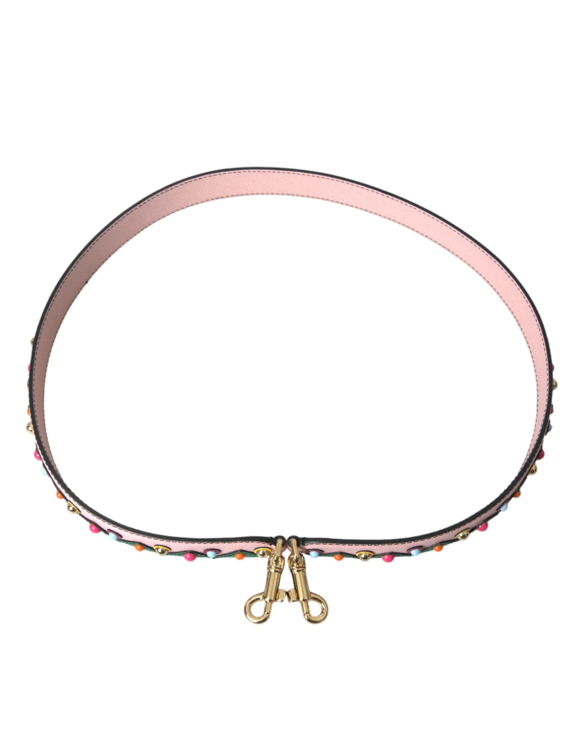 Dolce &amp; Gabbana Geantă de mână din piele roz cu curea de umăr