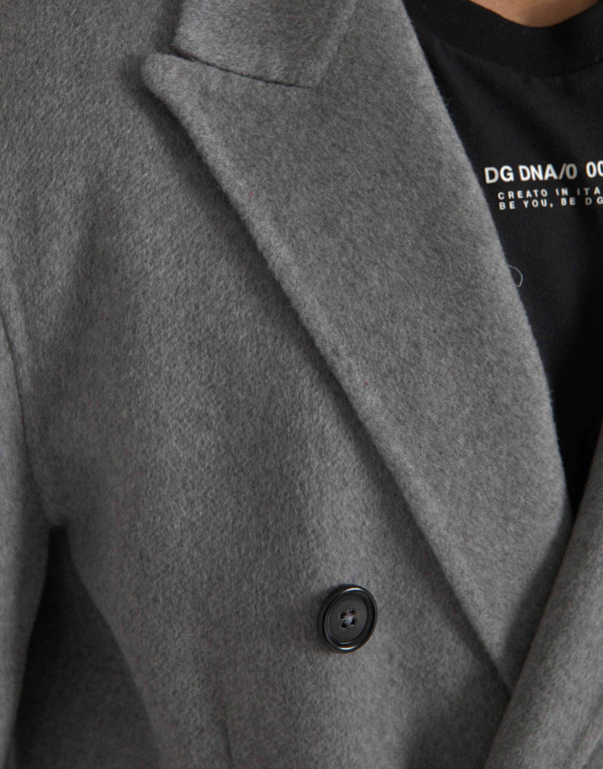 Dolce &amp; Gabbana Trench dublu gri Jachetă din cașmir