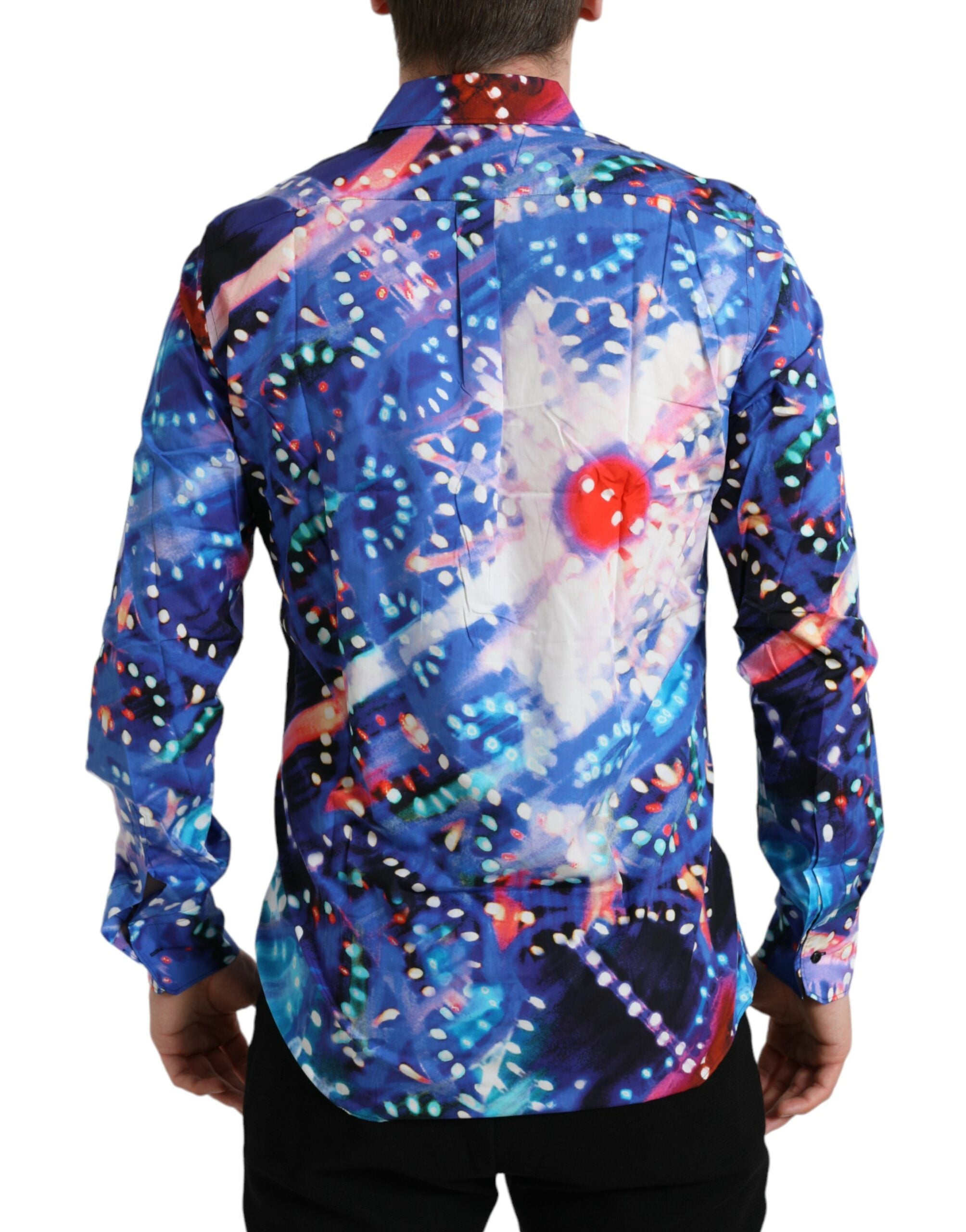 Mehrfarbiges Luminarie Slim MARTINI-Hemd von Dolce &amp; Gabbana
