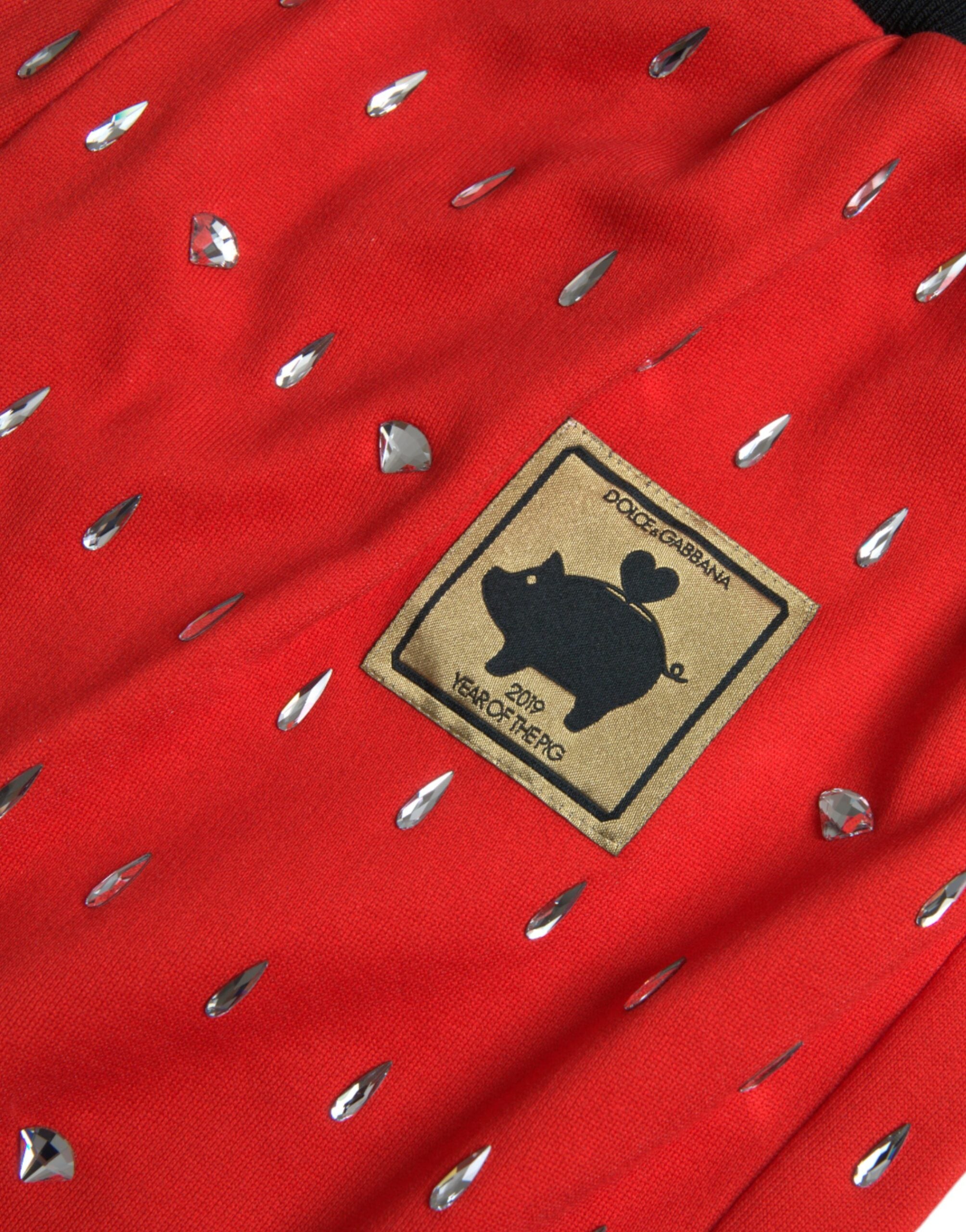 Dolce &amp; Gabbana – Rote Jogginghose „Year of the Pig“