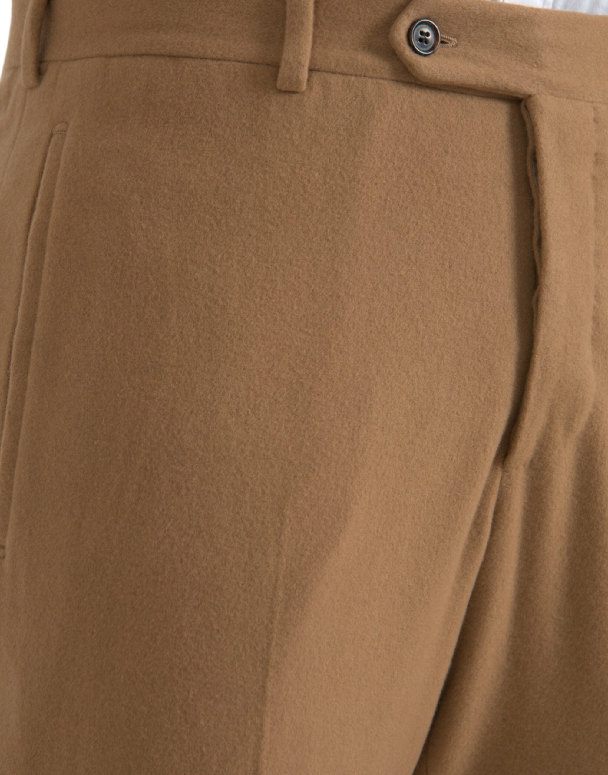Pantaloni eleganți drepți din cașmir bej Prada pentru bărbați