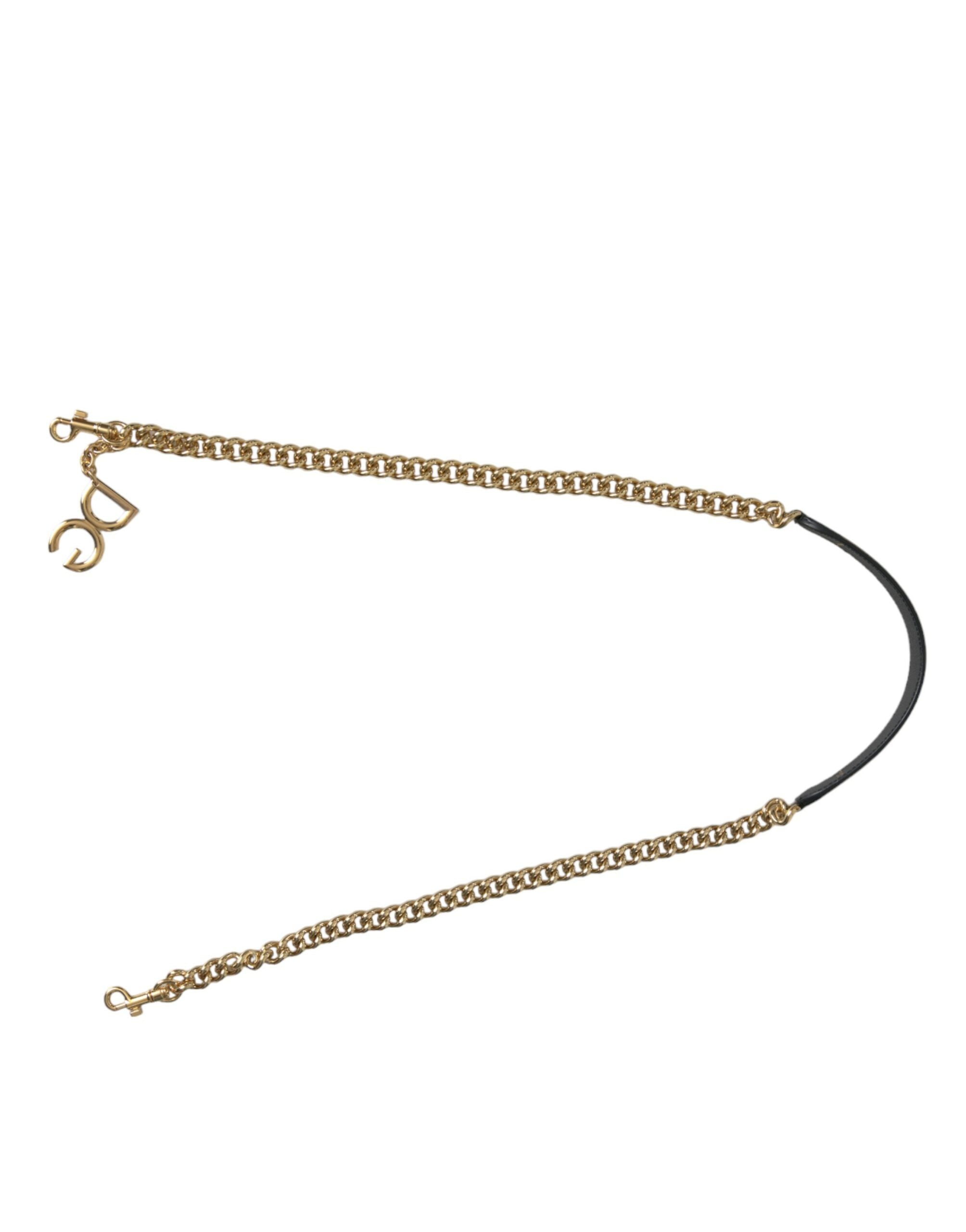 Dolce &amp; Gabbana Geantă de mână cu imprimeu leopard maro, curea de umăr, accesoriu