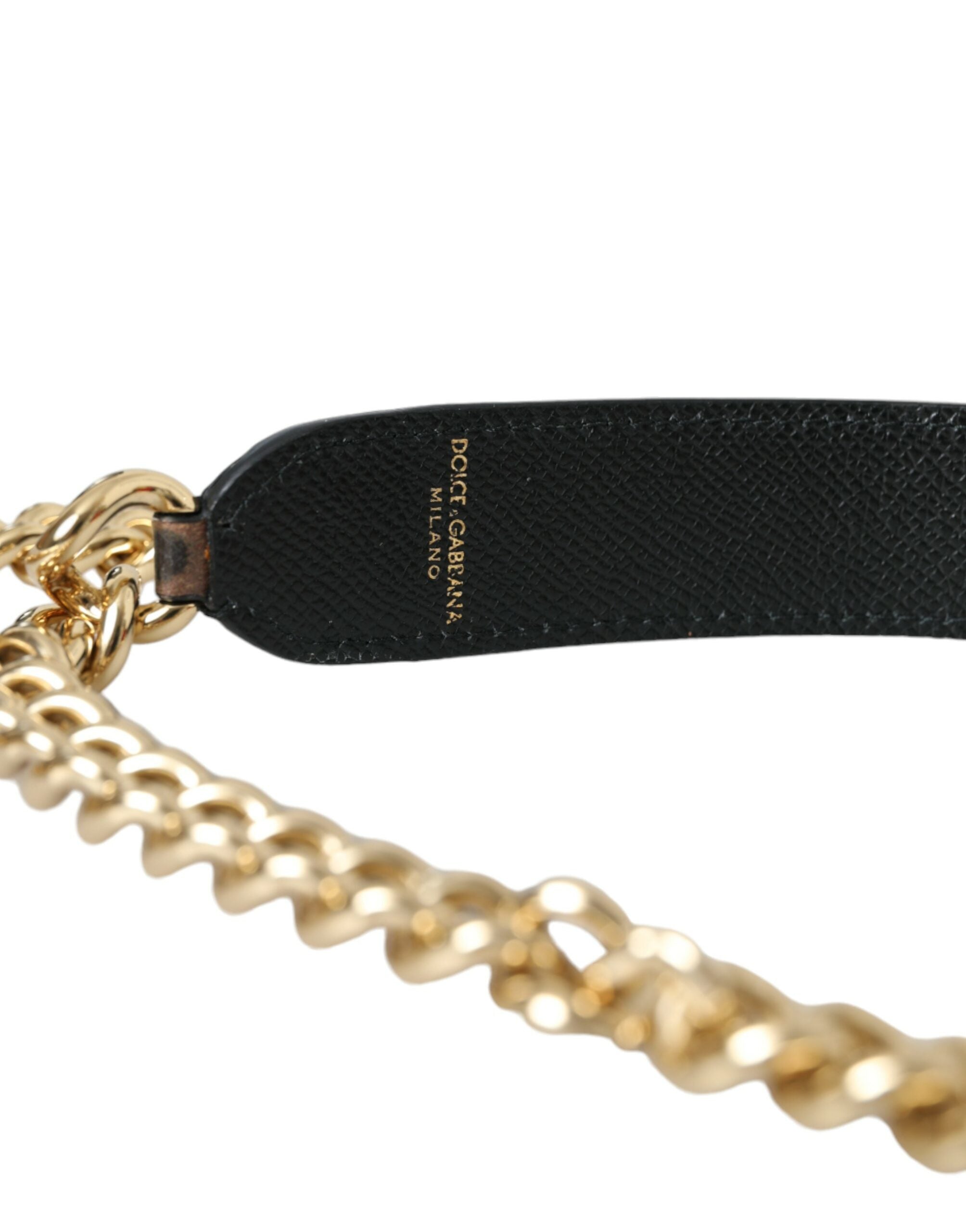 Dolce &amp; Gabbana Geantă de mână cu imprimeu leopard maro, curea de umăr, accesoriu