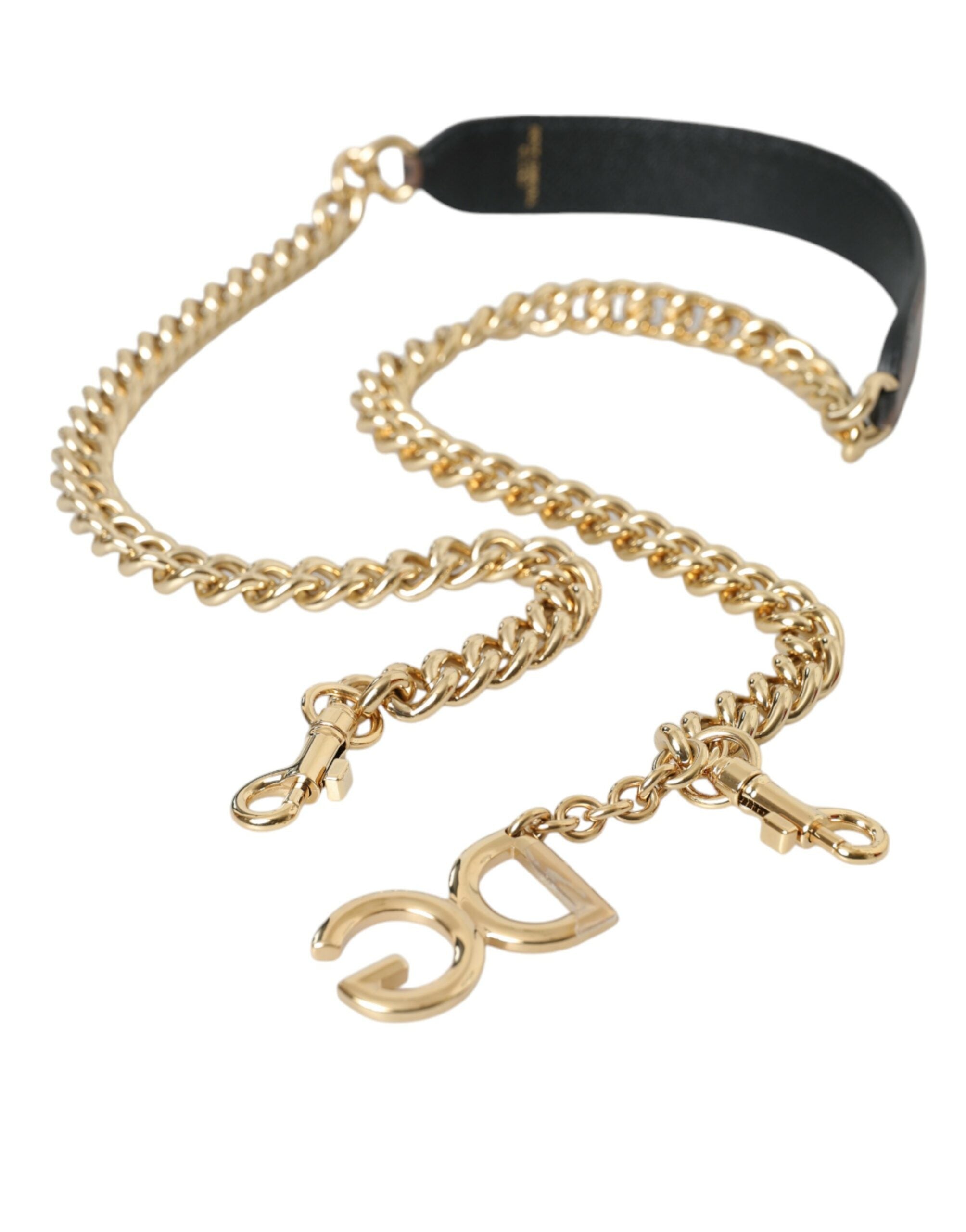 Dolce &amp; Gabbana Geantă de mână cu imprimeu leopard maro, curea de umăr, accesoriu