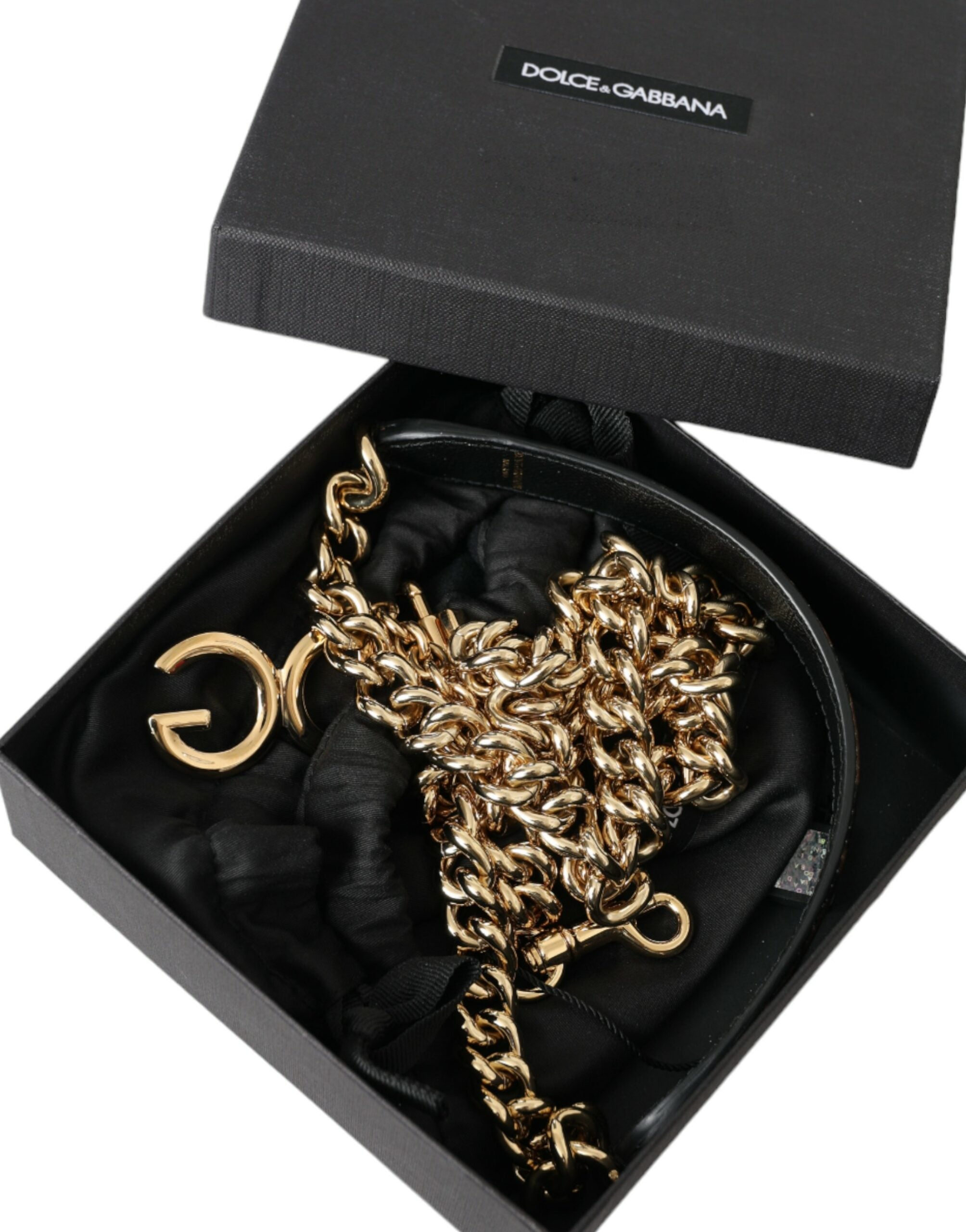 Dolce &amp; Gabbana Geantă de mână cu imprimeu leopard maro, curea de umăr, accesoriu