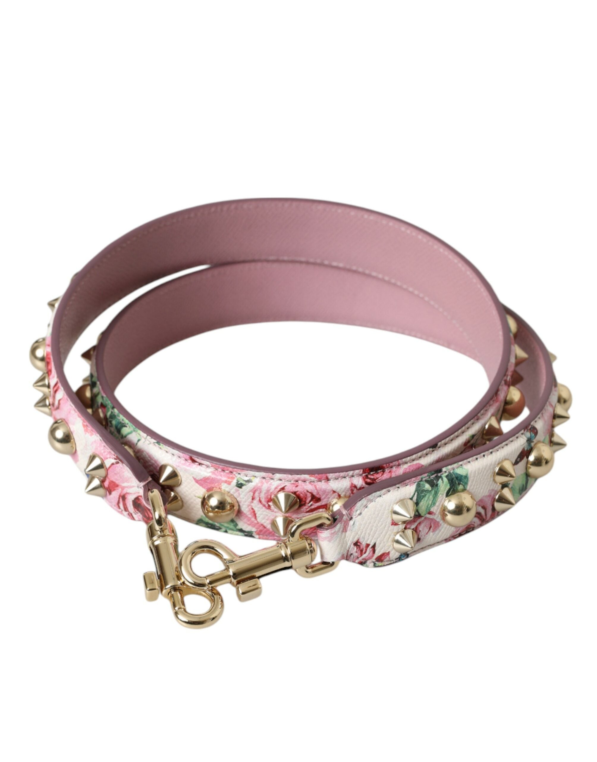 Dolce &amp; Gabbana Geantă de mână roz cu imprimeu floral, curea de umăr