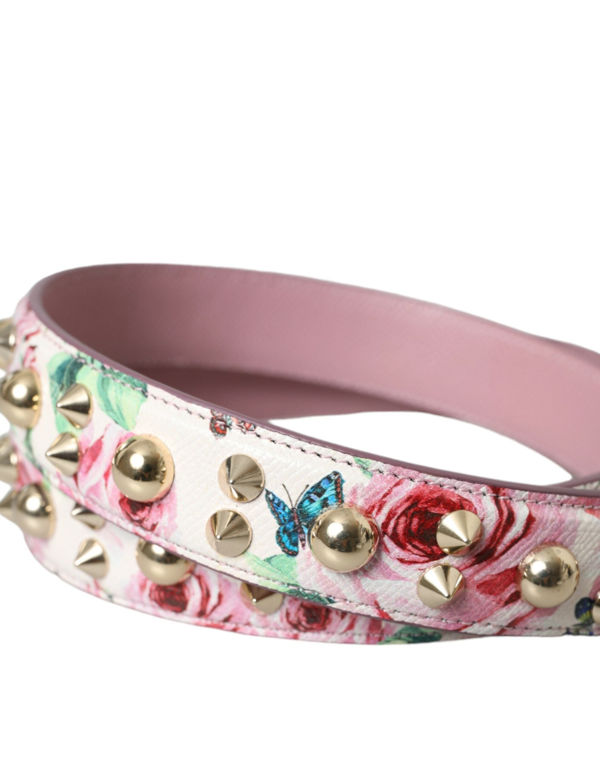 Dolce &amp; Gabbana Geantă de mână roz cu imprimeu floral, curea de umăr