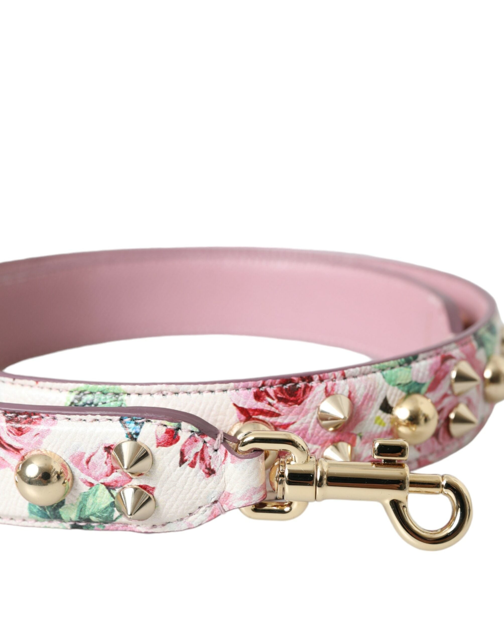 Dolce &amp; Gabbana Geantă de mână roz cu imprimeu floral, curea de umăr